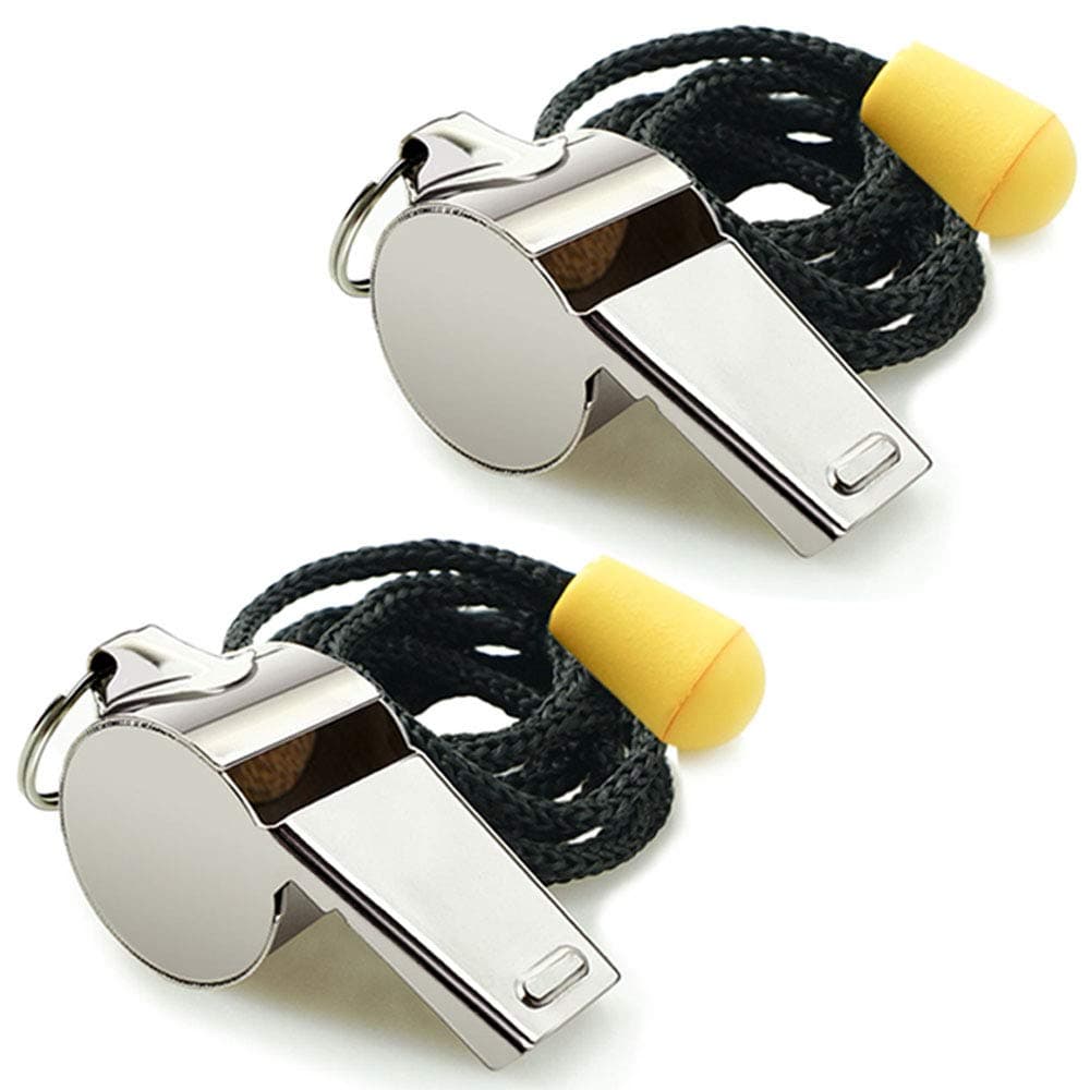 2PCS Stainless Steel Whistles