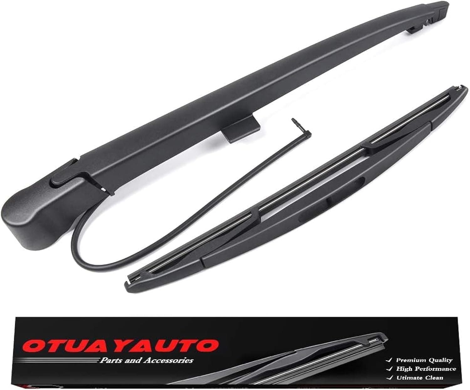 OTUAYAUTO Rear Windshield Wiper Arm Blade Set - Replacement for Chevy Suburban Tahoe 2007-2014, Cadillac Escalade, GMC Yukon 2007-2014 Accessories OEM 15277756 Blade:12"