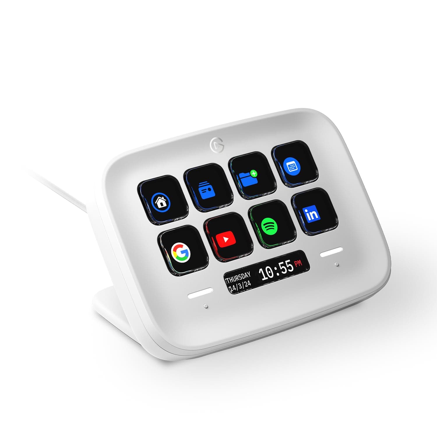 Stream Deck Neo – 8 Customizable Keys, 2 Touch Points, Speed Through Tasks & Workflows - Control Word, Excel, PowerPoint, Teams, Zoom, Spotify and more, Drag-’n-Drop Setup - Works with Mac & PC
