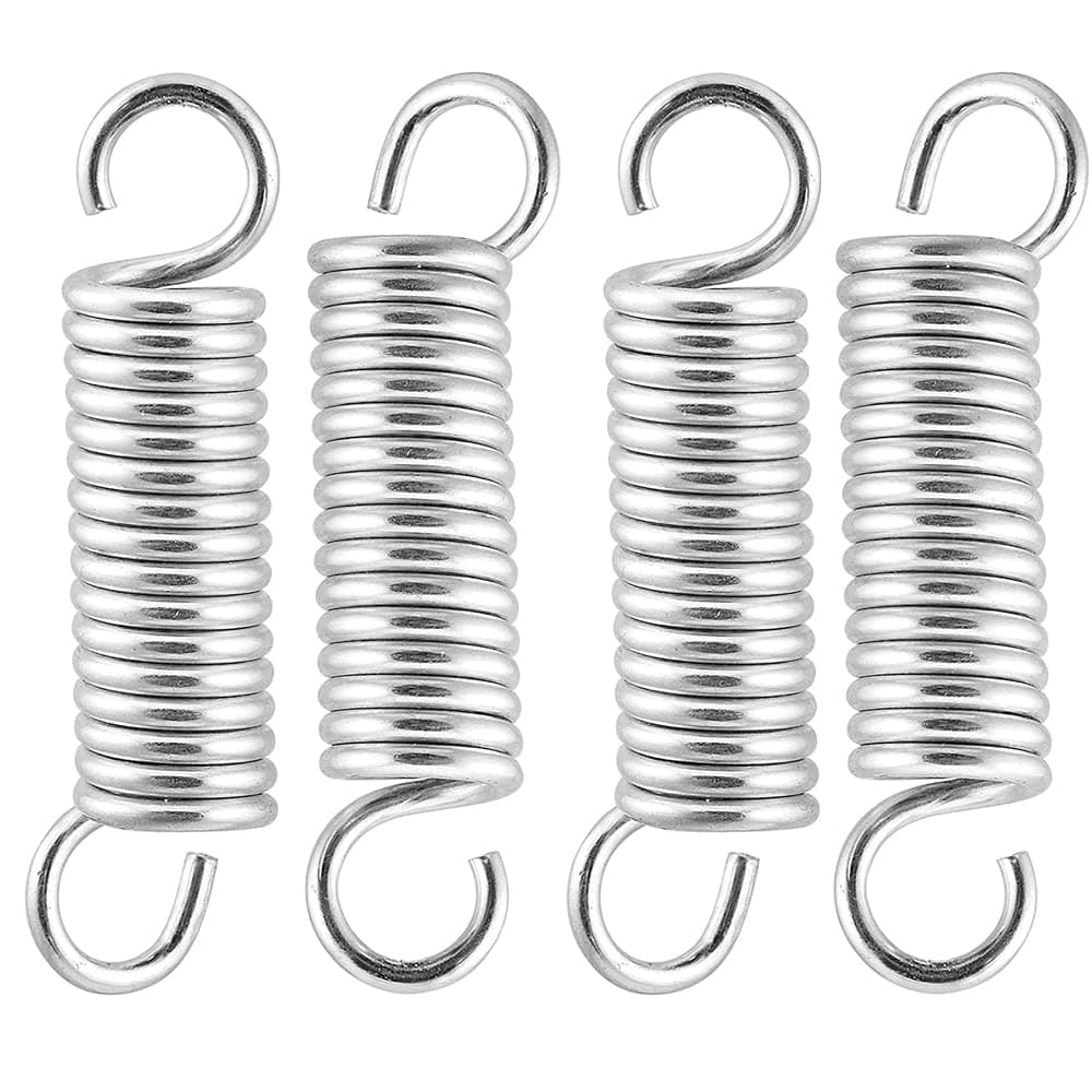 iPEAK Extension Spring Small Tension Extended Compressed Springs Dual Hook end Heavy Duty Stainless Steel Replacement Springs (4 Pcs)