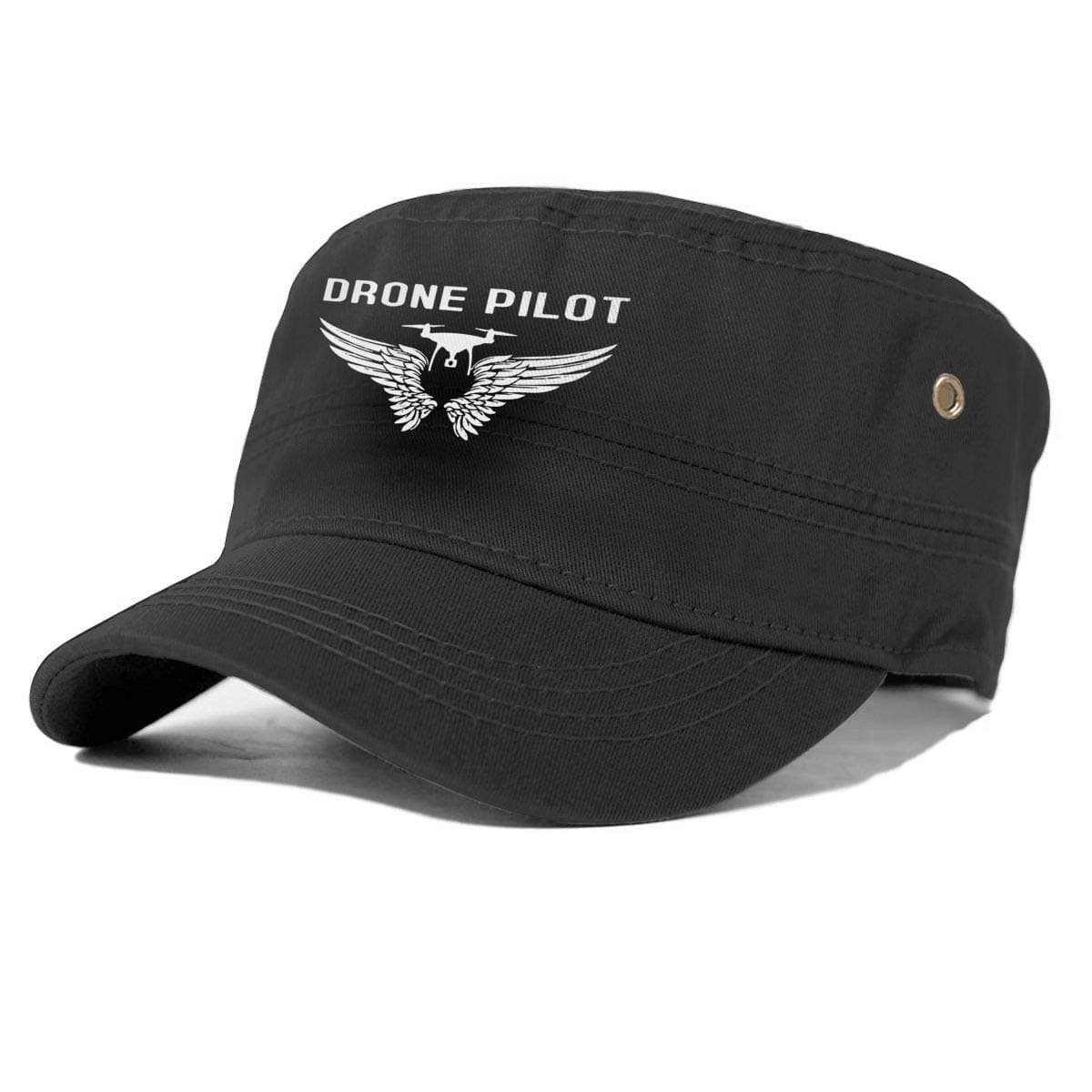 Drone Pilot Basic Everyday Military Style Hat Solid Color Unisex Army Military Cadet Cap