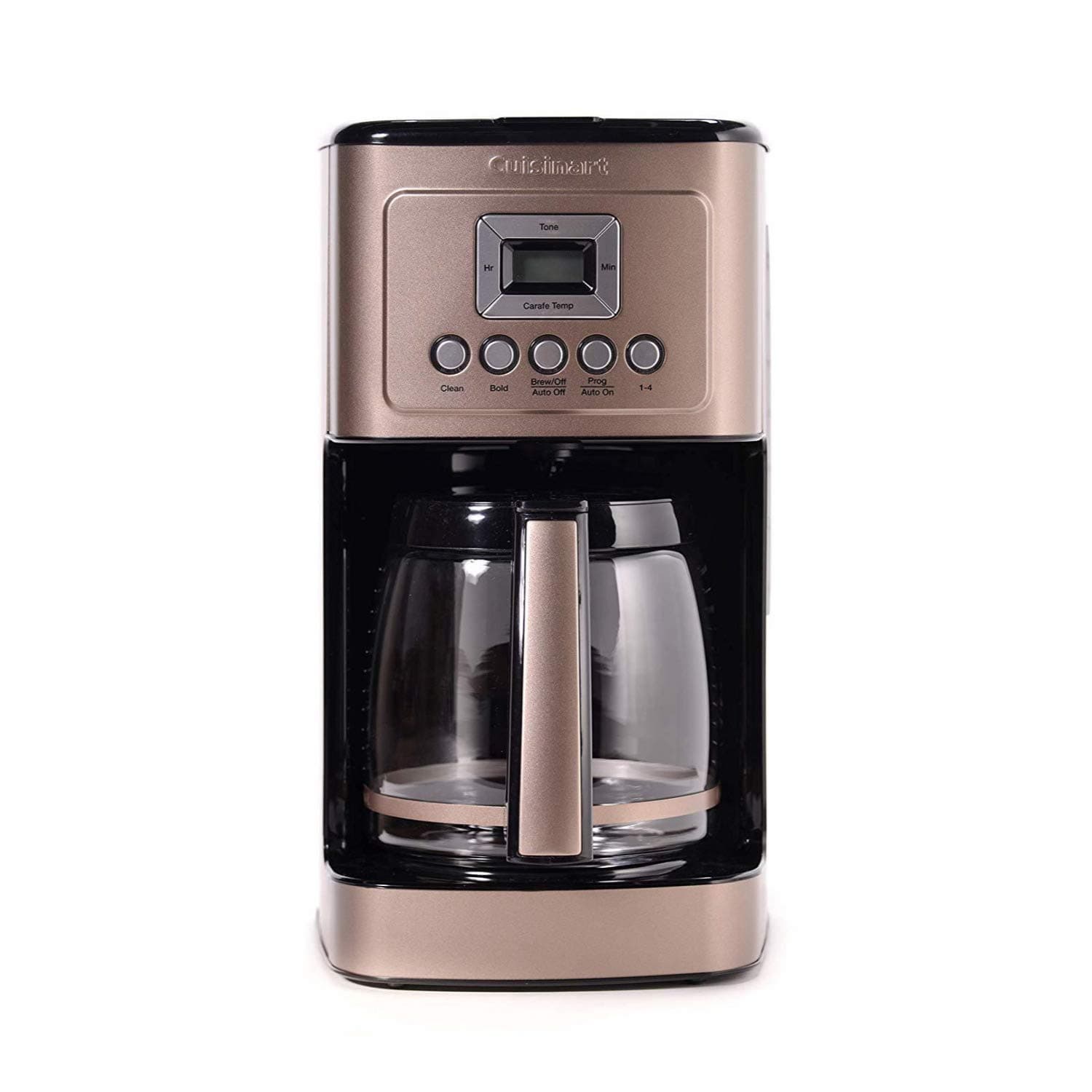 Coffee Maker, 14-Cup Glass Carafe, Fully Automatic for Brew Strength Control & 1-4 Cup Setting, Stainless Steel, DCC-3200UMB, Umber