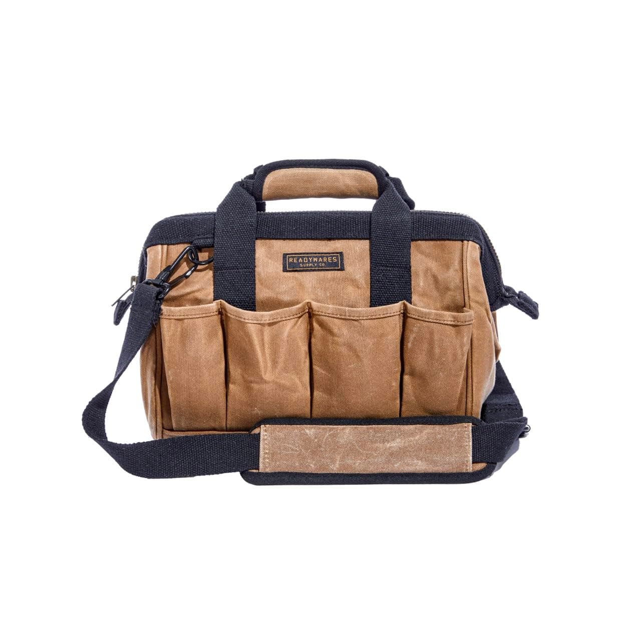 Readywares Tool Bag, Heavy Duty Waxed Canvas Bag for Gear, Tools, Supplies and Equipment (12", Tan)