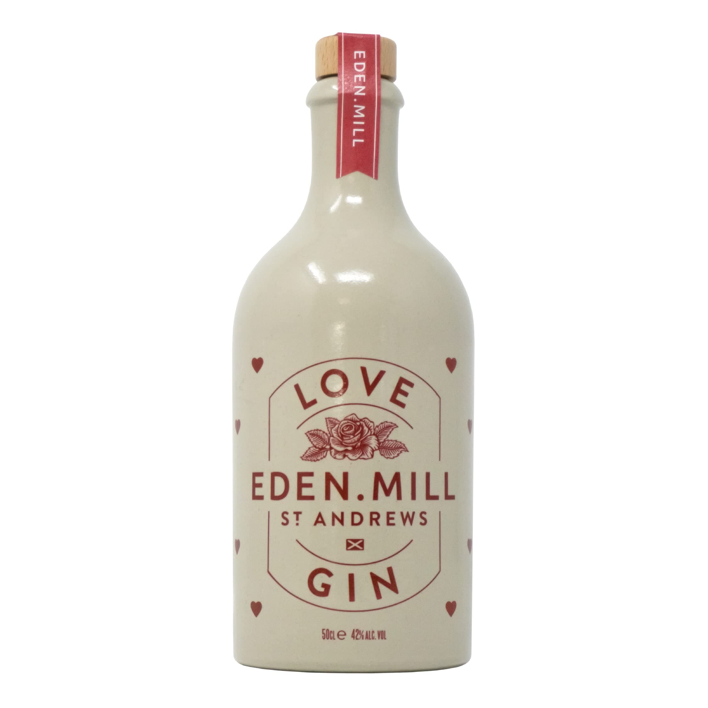 Eden MillLove Gin - Scottish Light Pink Gin - Raspberry, Rose, Goji Berries & Botanicals - 70cl, 42% ABV