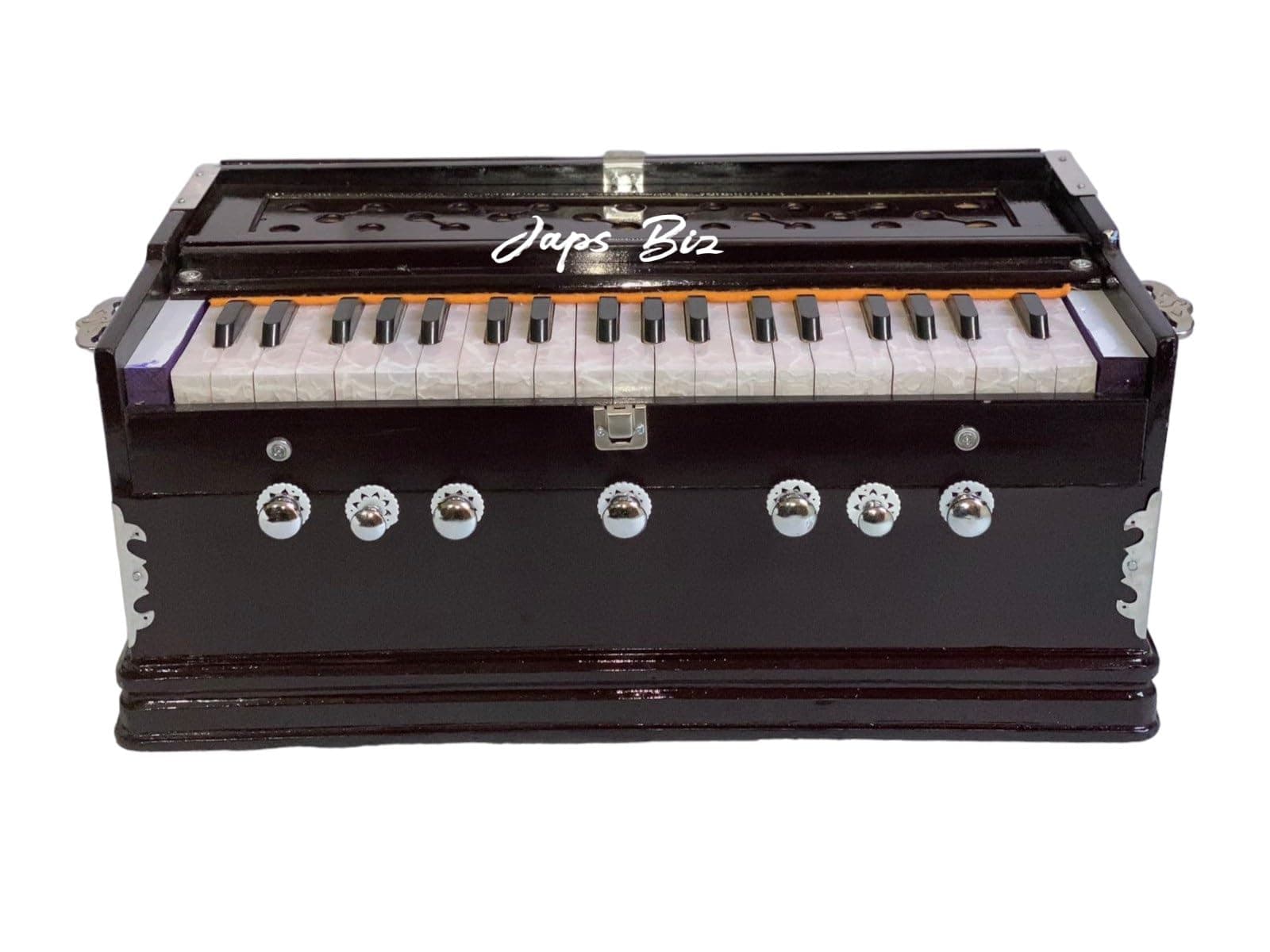 Quality Harmonium- 3 1/4 Octave, Double Bellow, 39 Keys,7 Stopper, 2 Reeds (Bass- Male), With Cover and free carry bag