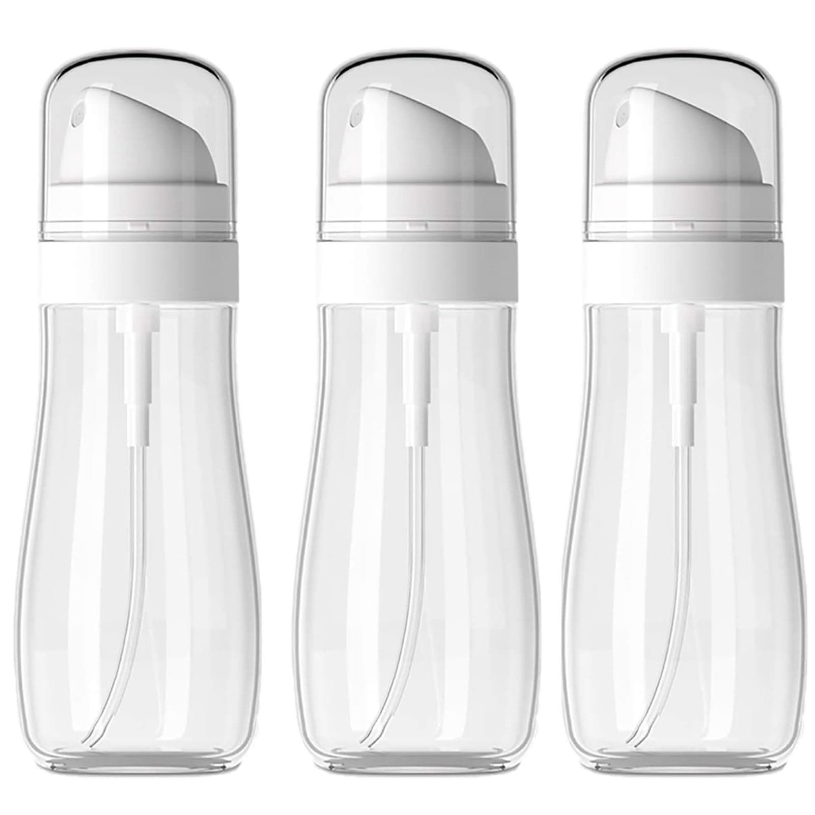 ANTOLE Small Fine Mist Spray Bottle,3 Pack Travel Empty Ultra Fine Plastic Water Sprayer,Refillable Liquid Containers Plastic Hair Spray Bottle Sprayer for Cleaning,Perfume,Cosmetics (100ml)