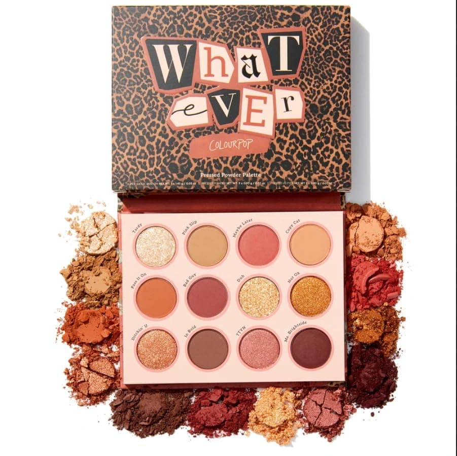 Colourpop "WHATEVER" Shadow Palette - 12 Pan Eye Shadow Palette Full Size New in Box