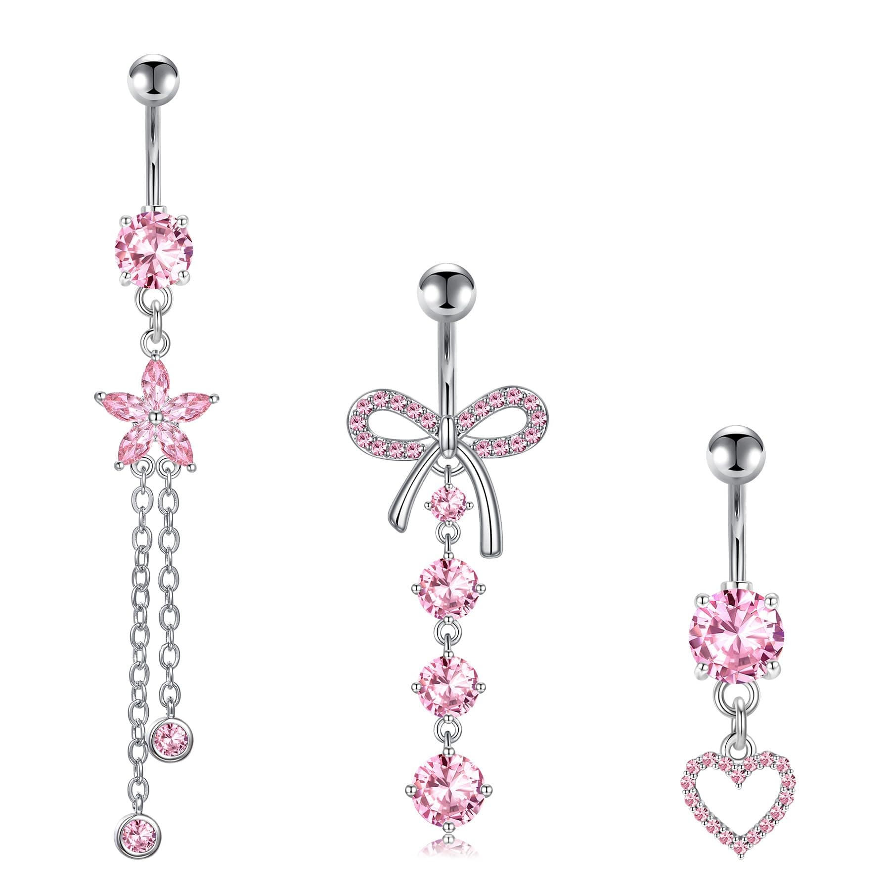 Briana Williams Belly Button Ring Belly Rings Belly Button Piercing Gold Belly Button Ring for Women Clicker Belly Ring Belly Piercing Stainless Steel 14g 10mm Blley Navel Rings Piercing Jewelry