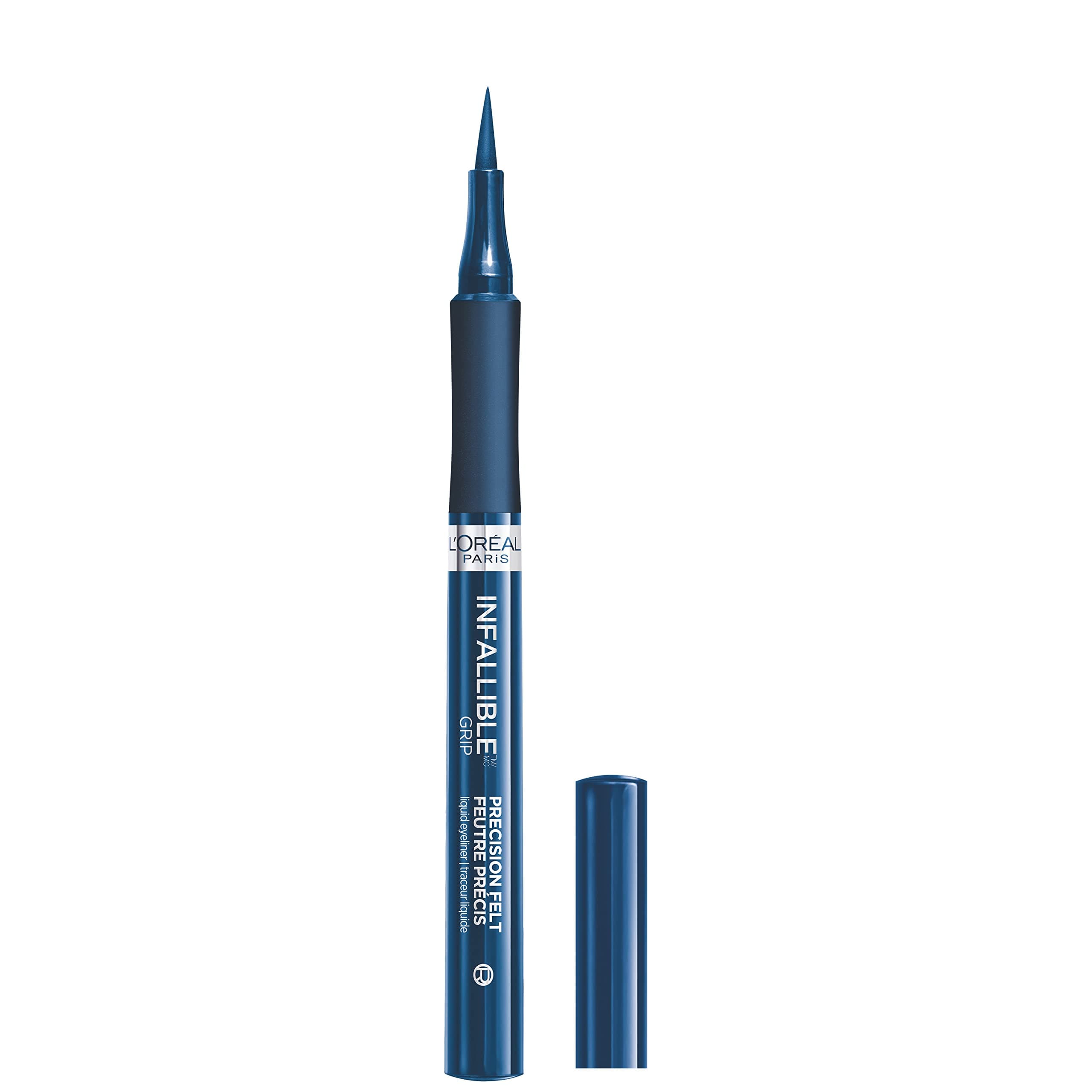 L'Oreal Paris L’Oreal Paris Makeup Infallible Grip Precision Felt Eyeliner, Smudge Resistant, Long Lasting Waterproof Eyeliner, Blue, Blue, 0.03 fl oz