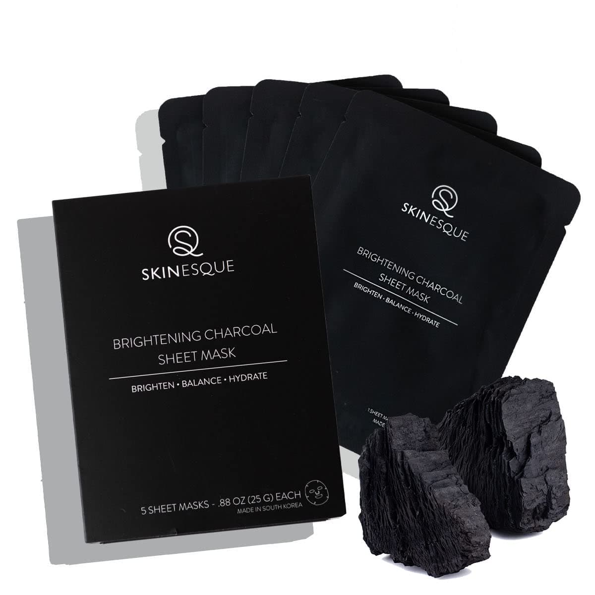 SKINESQUEBrightening Charcoal Sheet Mask