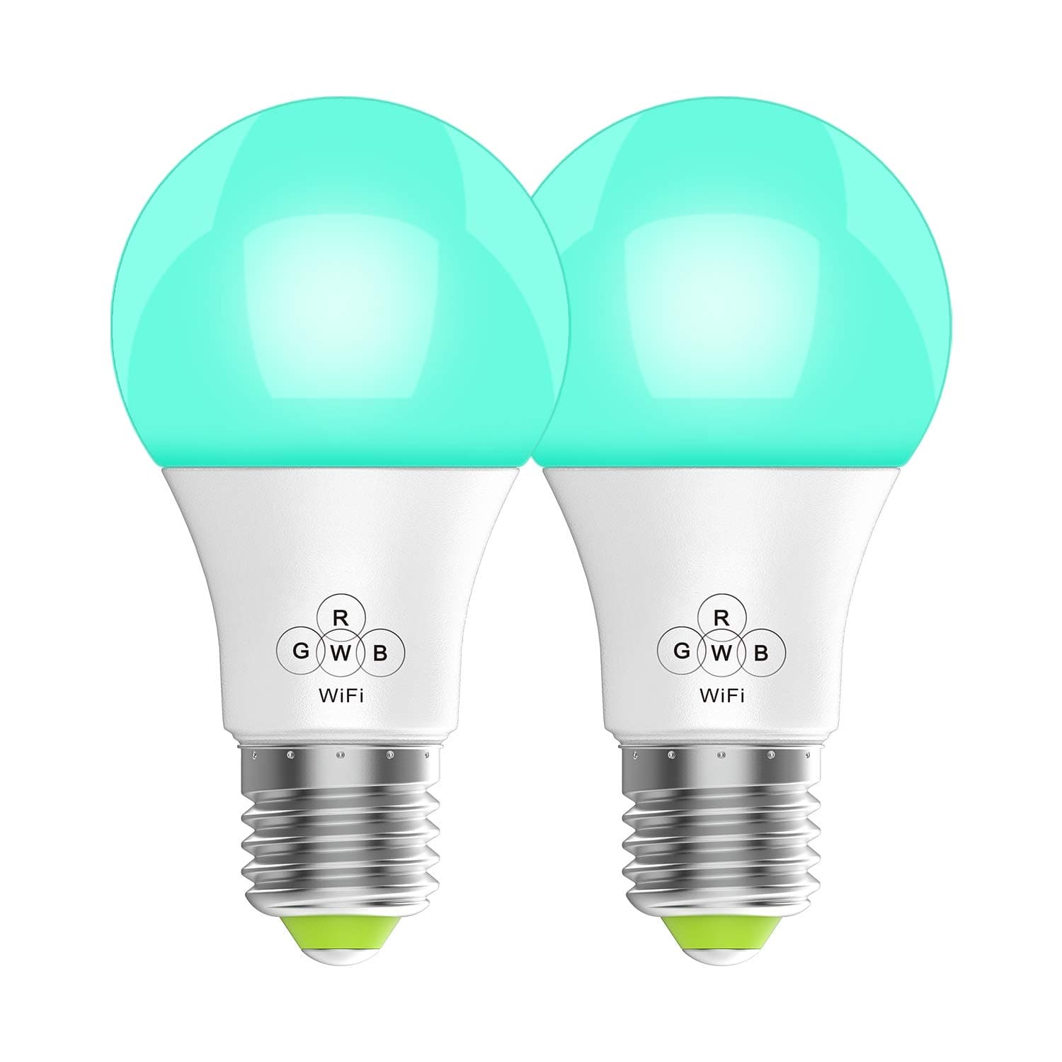 Svipear LED WiFi Smart Lights Bulb, Compatible with Alexa and Google Assistant and IFTTT,e27 a19 RGBW Edison Bulb, No Hub Required, Music Mode,Sunrise, Sunset Mode (2 Pack)