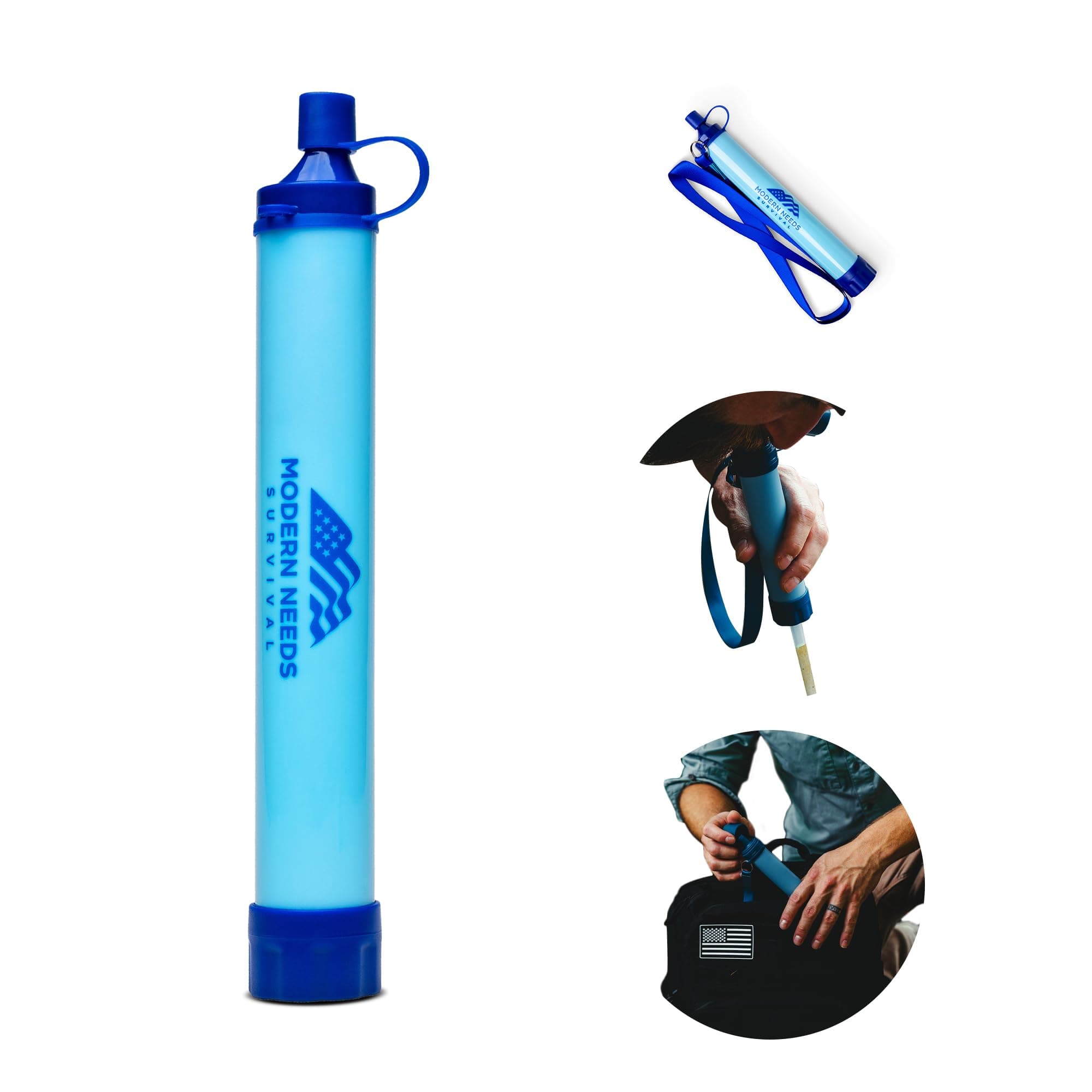 Ready Filter Personal Water Filter Straw | Backpacking Water Filter for Hiking & Camping | Portable Water Purifier Camping | Emergency Survival Gear & Camping Survival Kit
