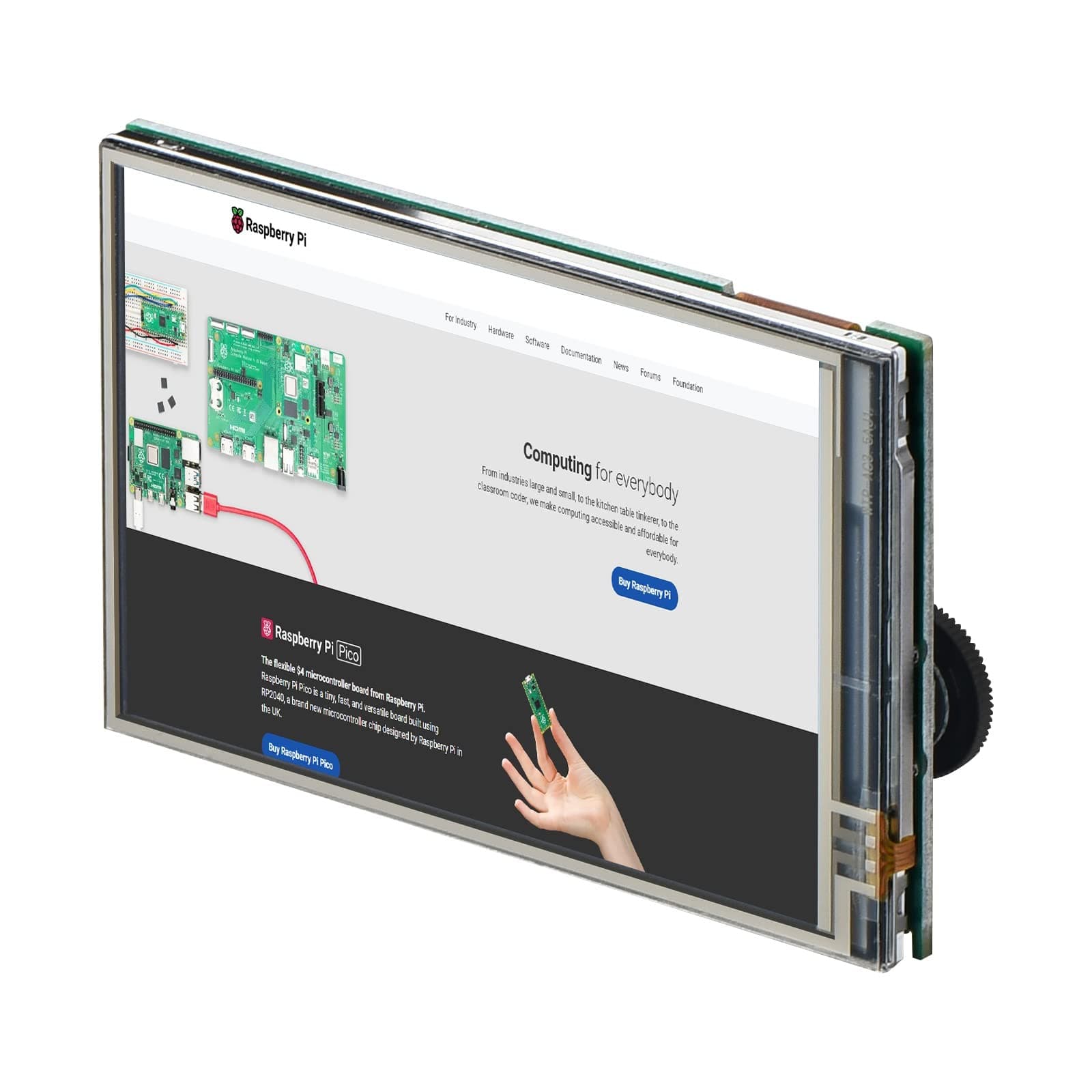 3.5 Inch Touchscreen for Raspberry Pi Zero With Backlight Knob - 60+ FPS, 480x320 Resolution, High Speed Screen for Pi Zero W 2/W/1.3