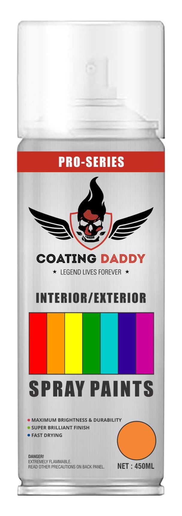 Coating Daddy Spray Paint (450 ml, Orange and Red)