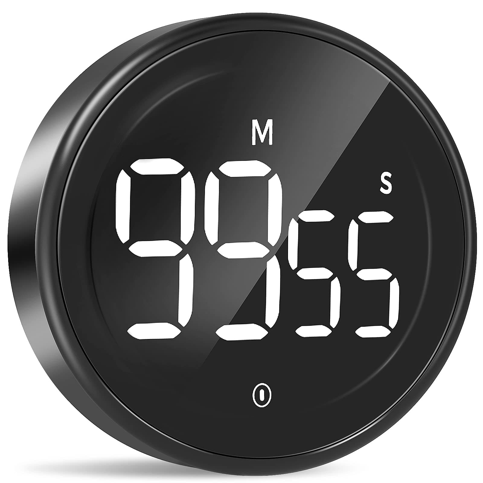 Digital Kitchen Timer, Magnetic Countdown Countup Timer with Large LED Display, 2 Brightness Levels, 3 Volume Levels, Productivity Timers for Classroom Cooking Fitness