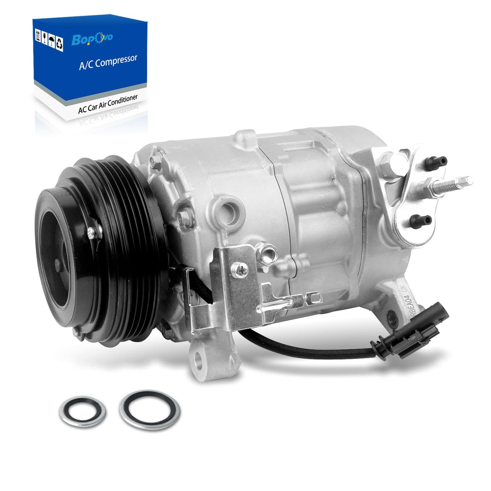 CO 29134C NEW Air Conditioner AC Compressor Compressor with 2014-2019 Chevy Silverado 1500 for GMC Sierra 1500, 2014-2017 Silverado 2500, 2015-2020 Chevy Suburban/Tahoe/GMC Yukon XL