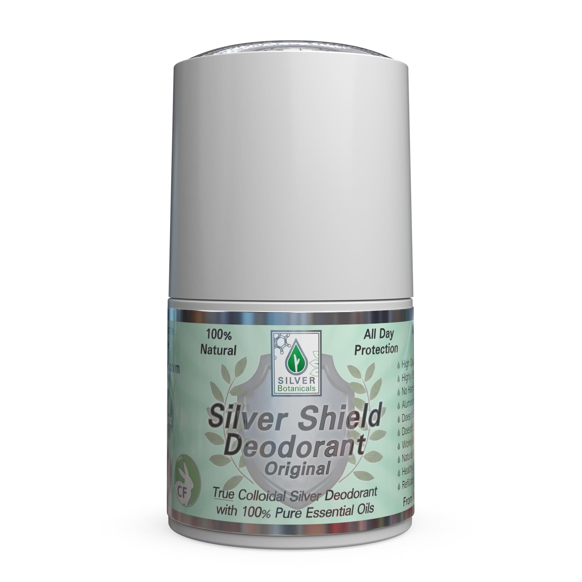 Silver Shield Deodorant - Original Formula - Roll-on, 2 oz.