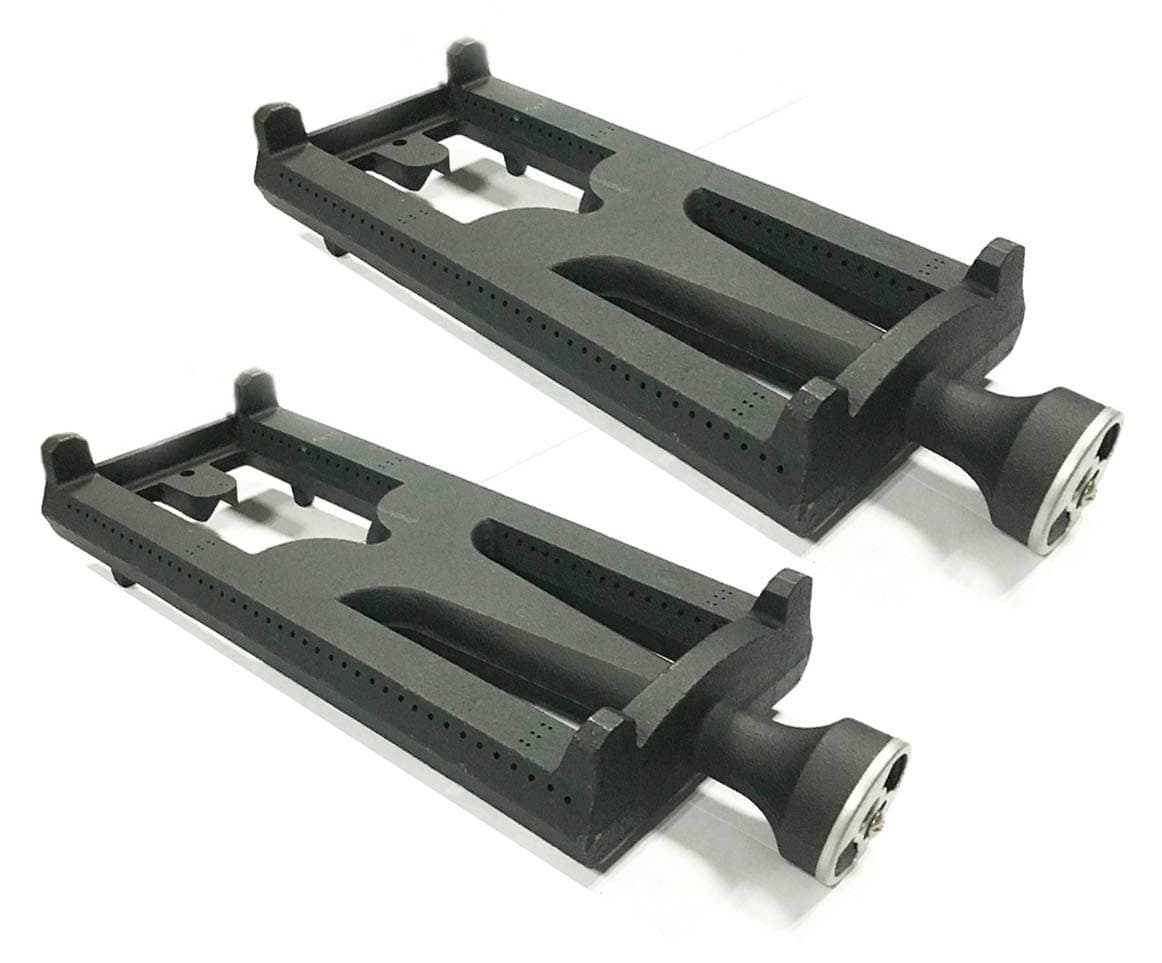 2-Pack Cast Iron Burner Replacement for Select DCS and Lynx Gas Grill Models
