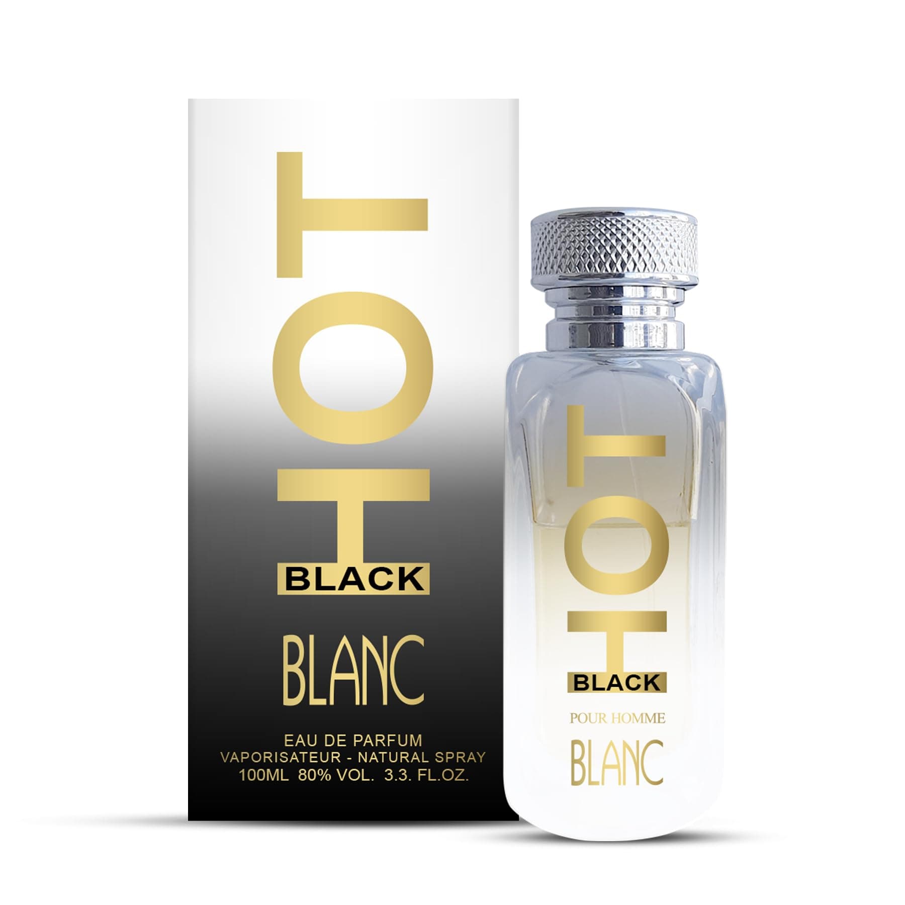 BERNARD DIMITRI HOT BLACK BLANC Perfume for Men - 100 ML Each| Pack of 2 | Fresh Citrus & Floral Premium Fragrance | Long-Lasting Spray |Luxury Perfume for Corporate,Birthday & Anniversary Gift Set