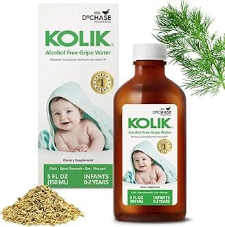 - KOLIK Gripe Water Alcohol-Free - Baby’s Colic Relief - Gripe Water for Babies & Infants - Baby Gas Relief for Cramps, Stomach Discomfort & Hiccups - Newborn Essentials - 150ml (5 fl. oz.)
