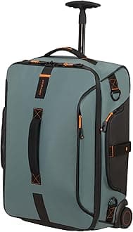 Samsonite Paradiver Light - Travel Bag/Backpack with 2 Wheels S, 55 cm, 51 L, Forest