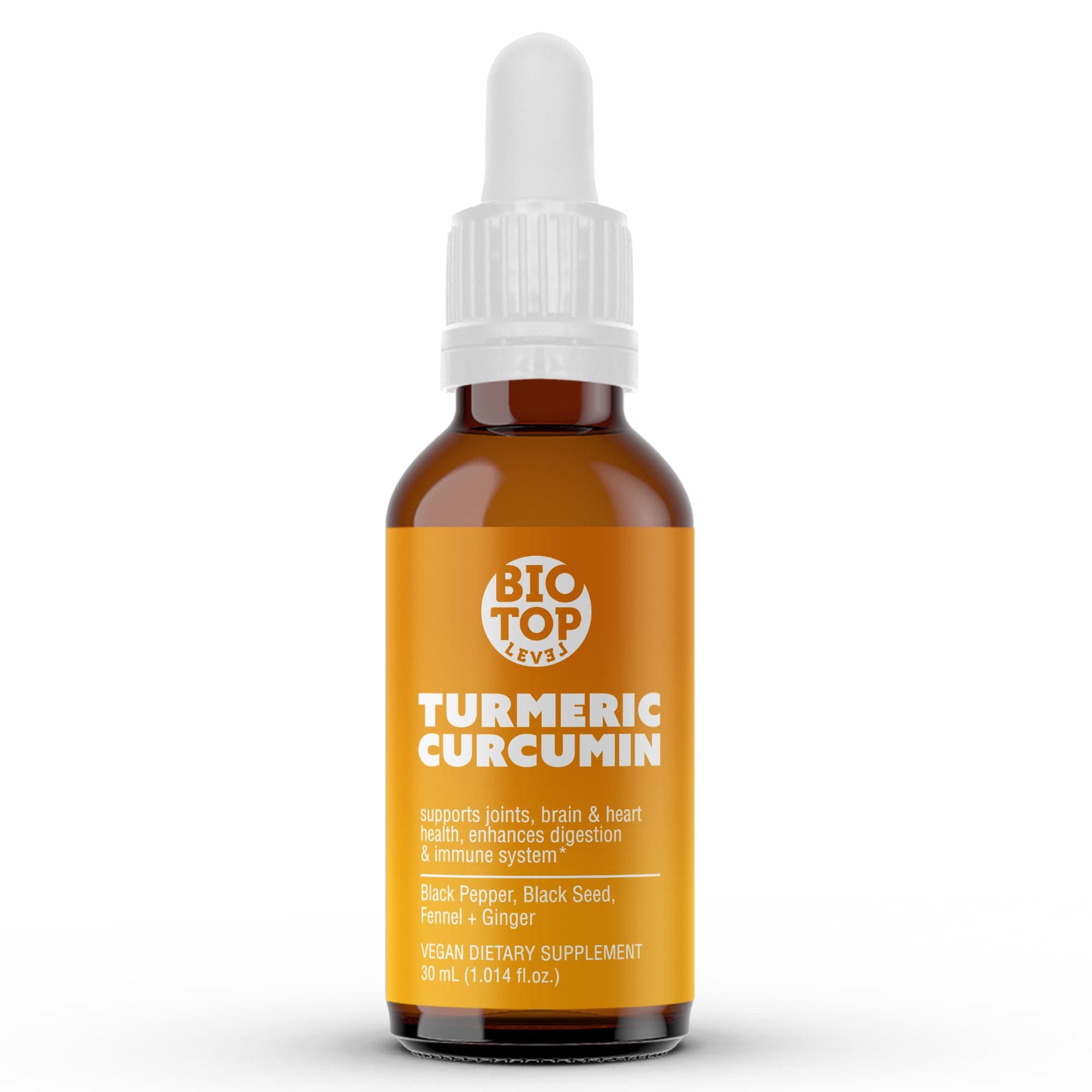 Liquid Turmeric Curcumin Plus Natural Organic Black Pepper.