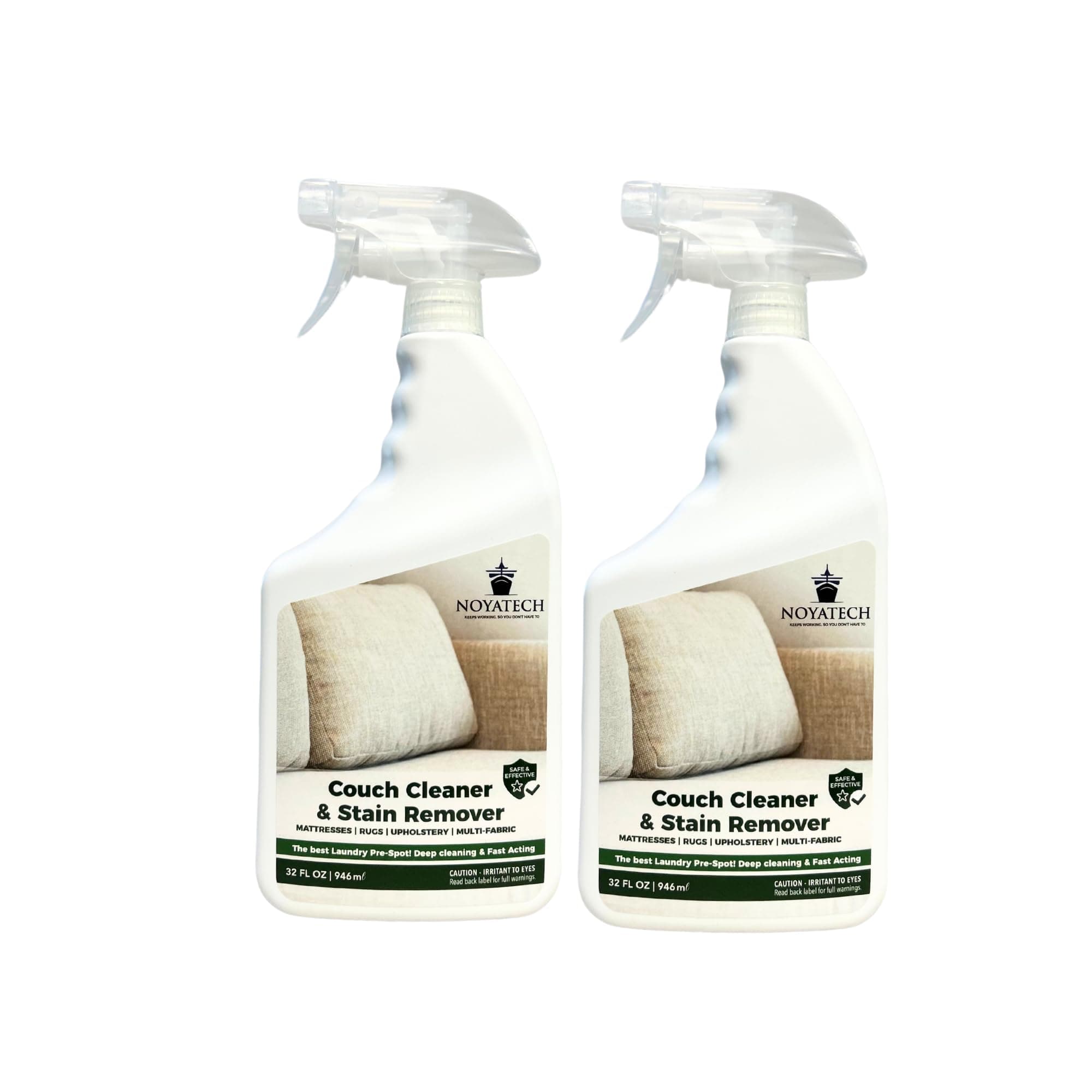 Couch Cleaner and Stain Remover Spray – Professional Strength, Multi-Surface Fabric and Upholstery Cleaner – Pet-Safe, Non-Toxic, Quick-Drying for Couches, Sofas & Car Interiors