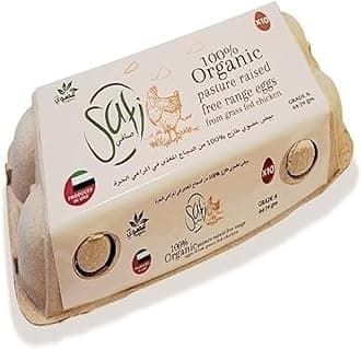 FreshToHome Safi Organic Pasture Raised Free Range Eggs Pack Of 10 - 10Pc Pack