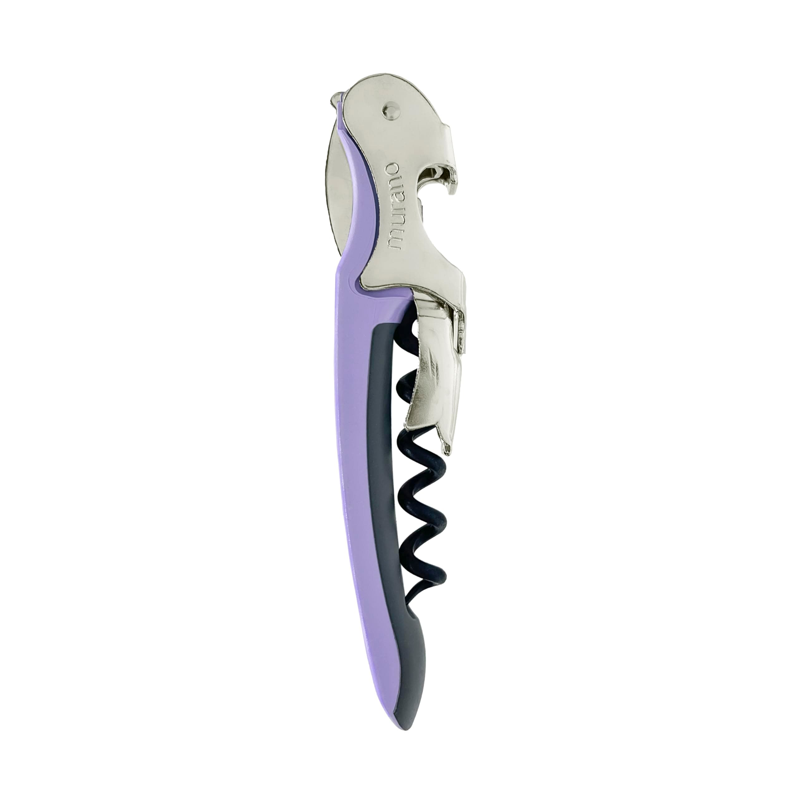 Franmara Soft-Touch Murano Two-Step Waiter Corkscrew with Nonstick Spiral (Lavender)