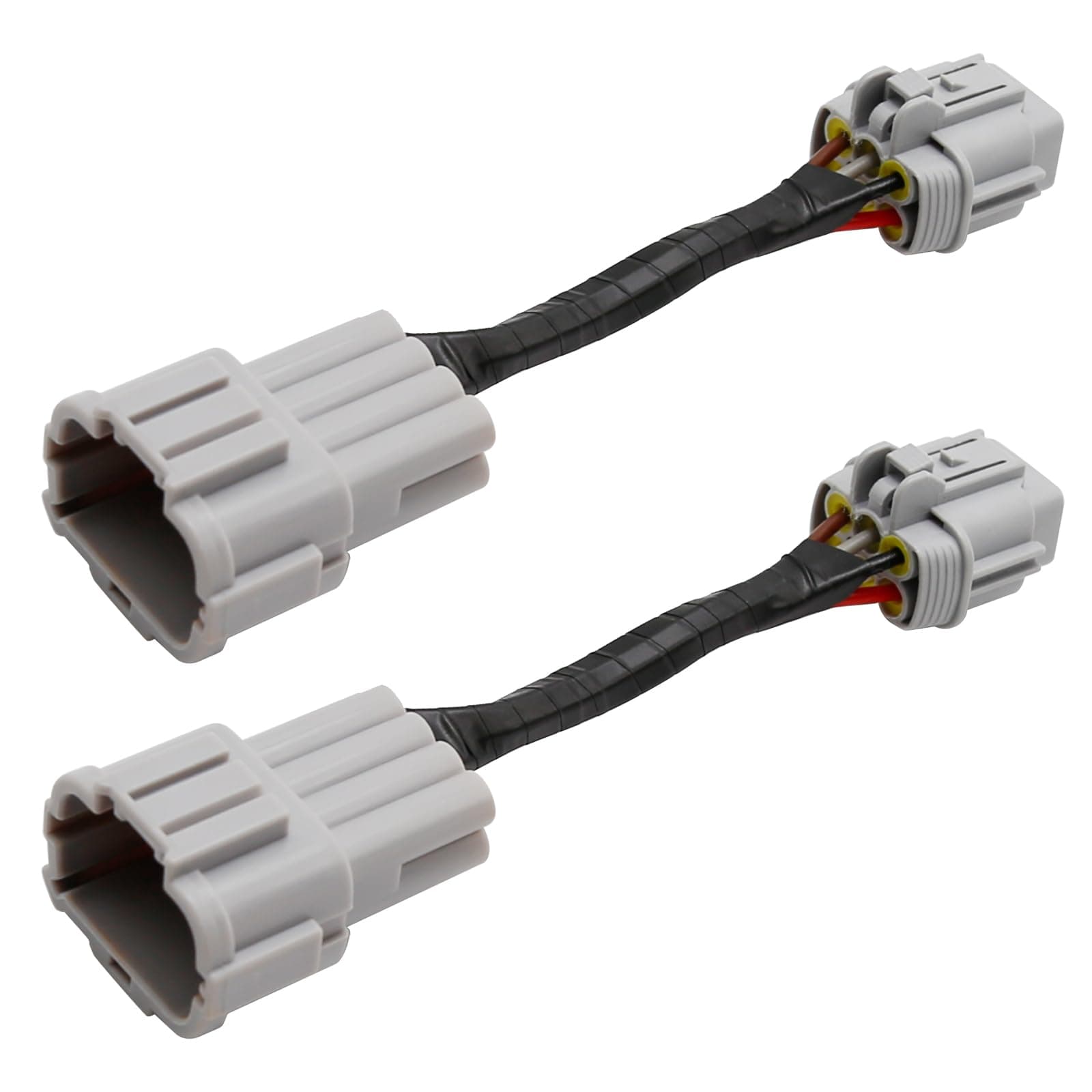 MDEOOSKY Headlight Conversion Adapters Replacement for Nissan 350z 2003-2005 HID Wiring 8 to Halogen 6 2Pcs