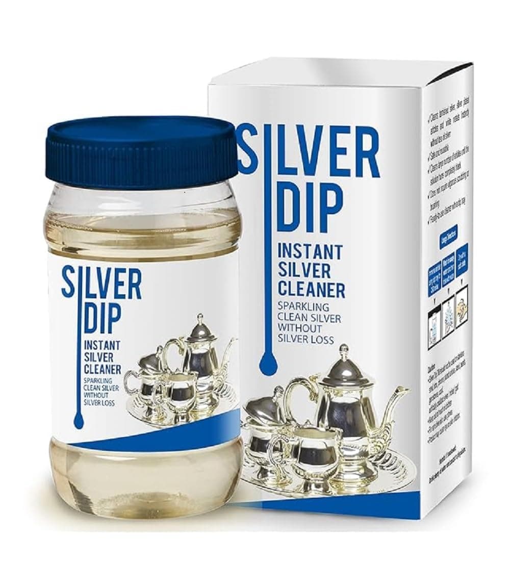 Silver Dip – Fast-Acting Silver Cleaner for Home & Kitchen Use | Instantly Restores Shine Without Fading or Damage (Silver Dip)