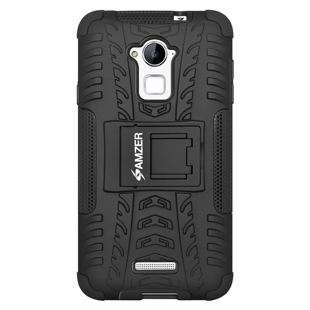 Amzer Hybrid Warrior Case for Coolpad Dazen Note 3 - Black