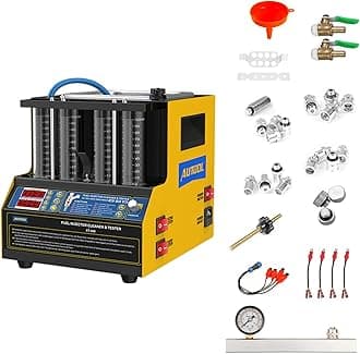 Automotive Motorcycle 4 Cylinder Ultrasonic Wave Injector Cleaner Petrol Injection Tester Cleaning Kit Tester