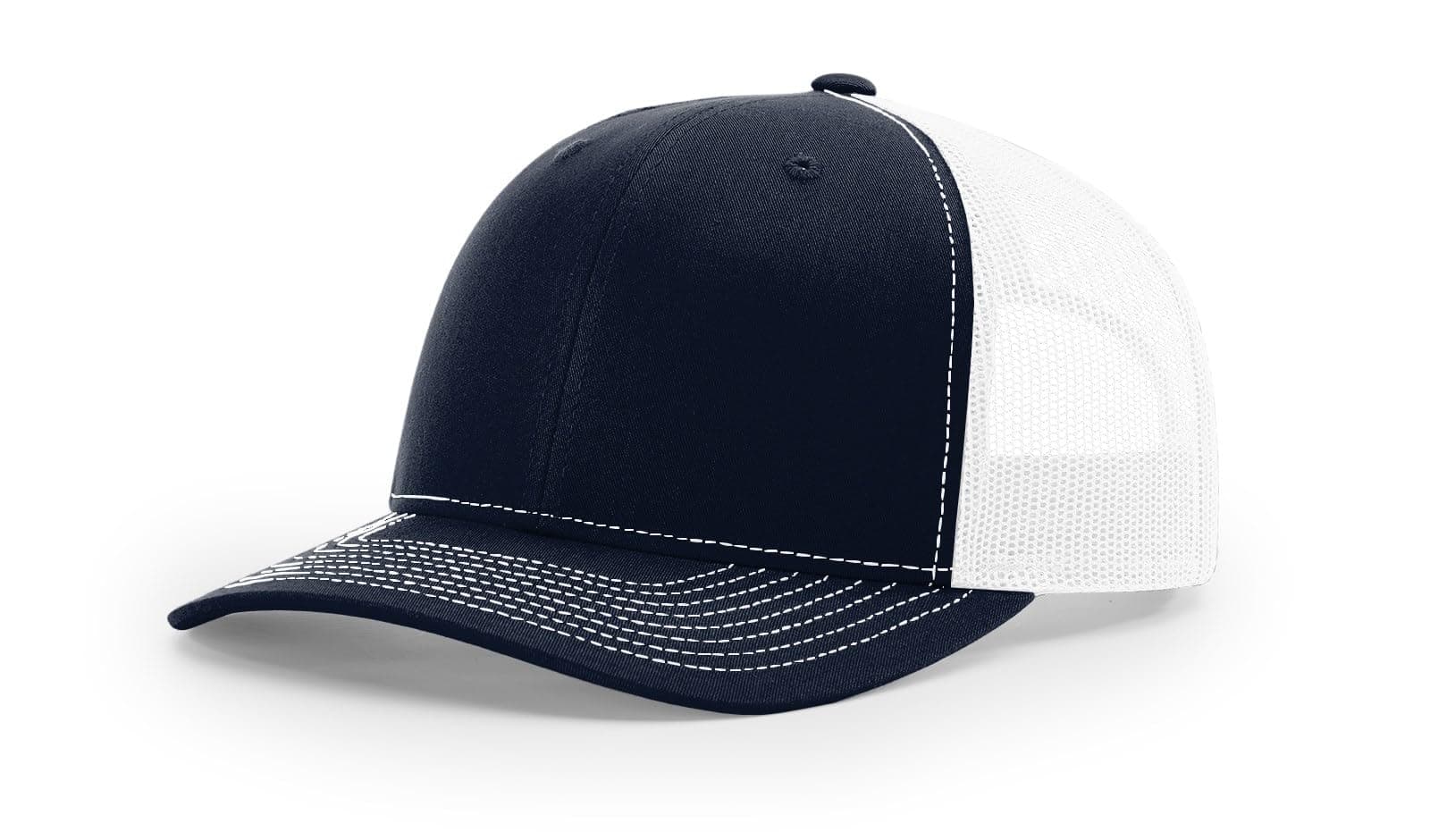 Richardson 112 Trucker Hat - Premium Blank Baseball Cap, Adjustable Snapback Hat - Structured Six Panel Richardson Blank Hats