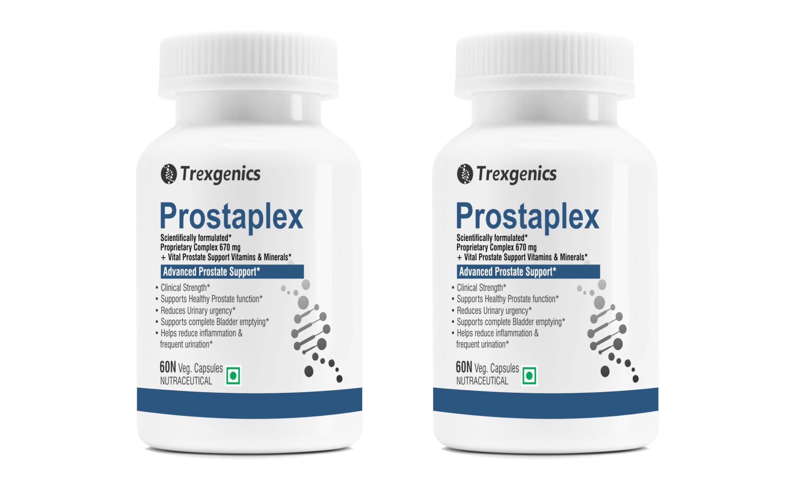 PROSTAPLEX Advanced Prostate Health function support formula (60 Veg capsules) Pack of 2