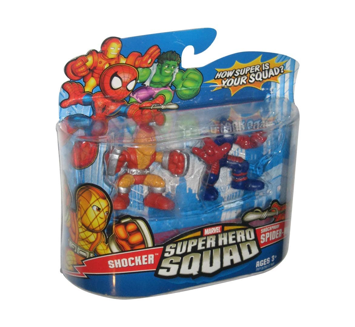 Marvel Superhero Squad Series 11 Mini 3 Inch Figure 2Pack Shocker & Shockproof SpiderMan