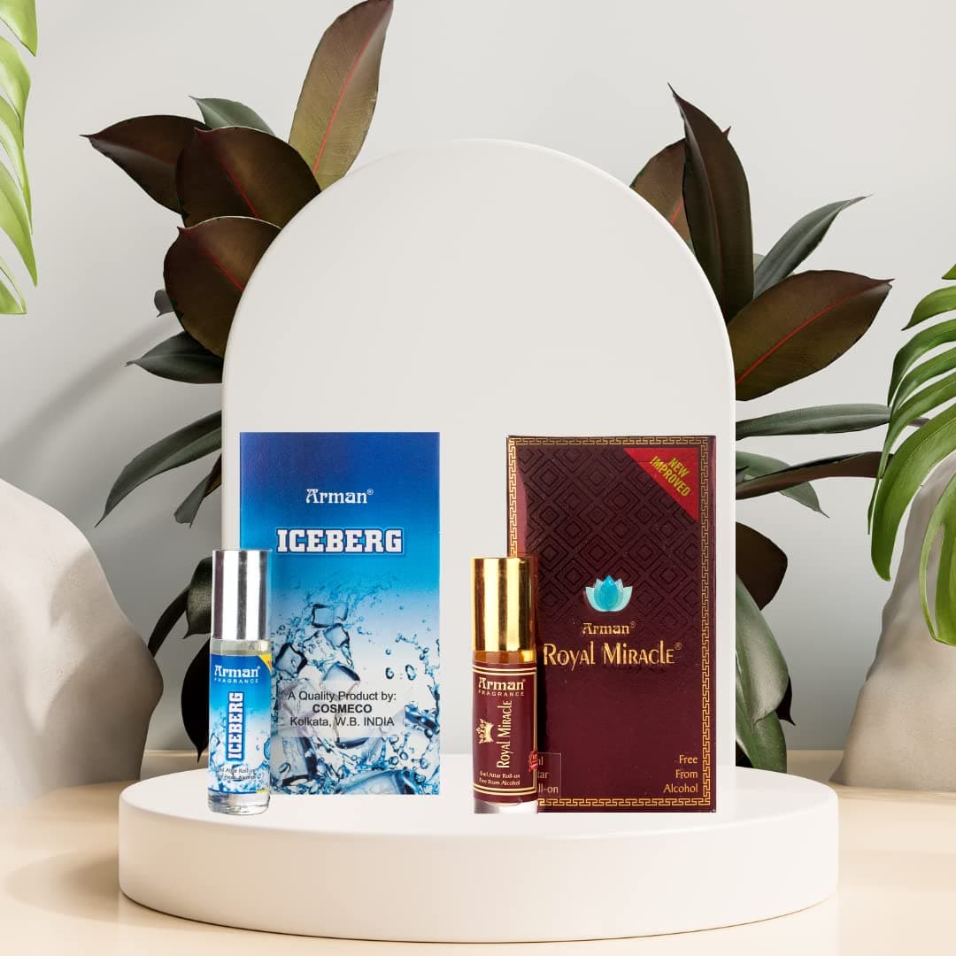 ARMANAttar Roll on Perfume | Premium Luxury Perfume | 12+ Hour Long lasting Fragrance | Artisanal Perfume Oil |100% Alcohol Free Attar Perfume | (6ml) Pack Of 2