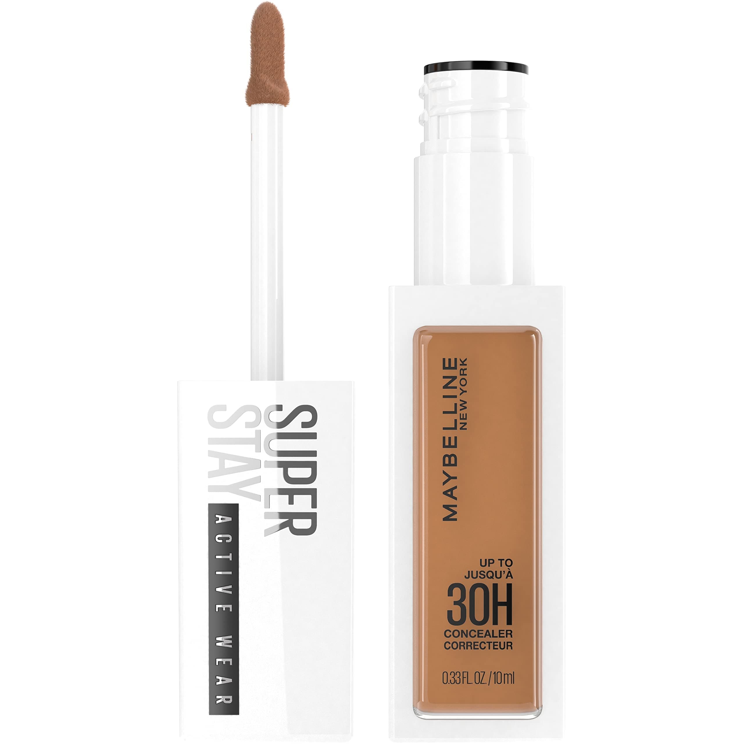 Super Stay Liquid Concealer Makeup, Full Coverage Concealer, Up to 30 Hour Wear, Transfer Resistant, Natural Matte Finish, Oil-free, Available in 16 Shades, 45, 1 Count