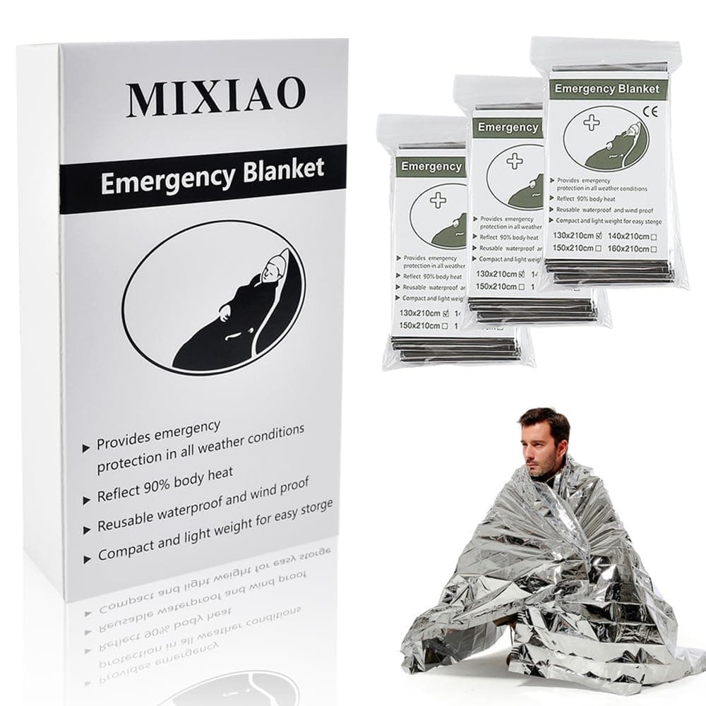 Survival/First Aid Blankets, Insulating, Reflective, Silver, 130 x 210 cm