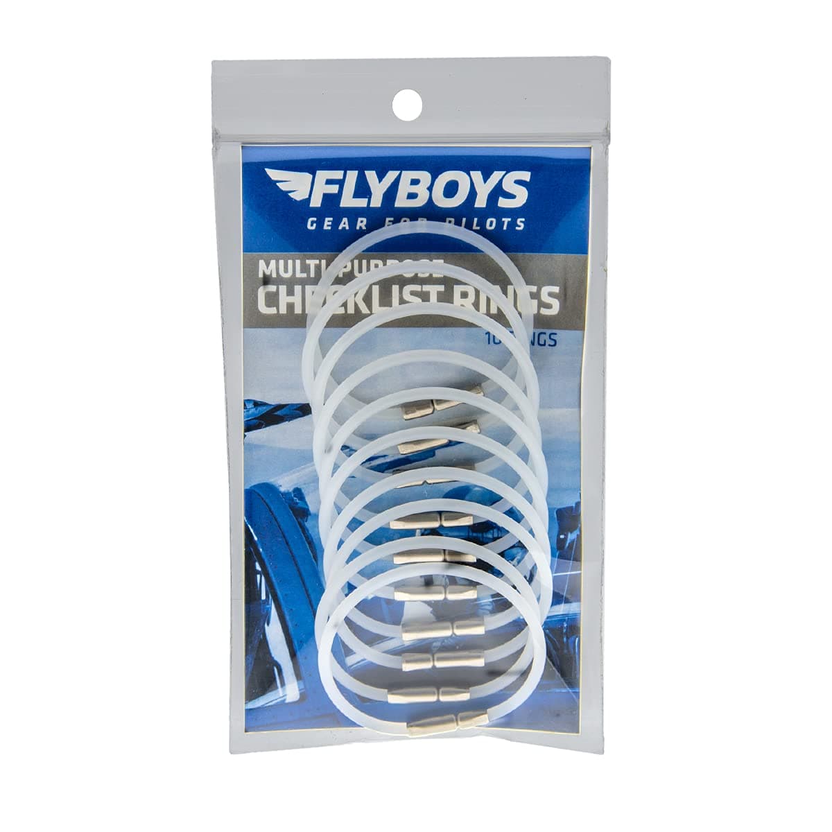 FLYBOYS Checklist Rings - 10 Pack (1.75 in Diameter) (Opaque)