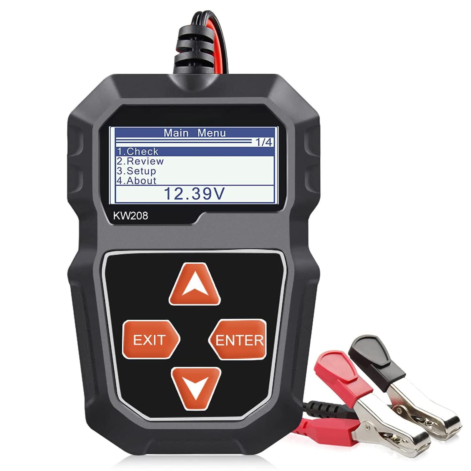 Excefore 12V Car Battery Tester, 100-2000 CCA Load Tester, Automotive Alternator and Digital Auto Battery Analyzer, Charging Cranking System for Car, Truck, Marine, Motorcycle, SUV, Boat