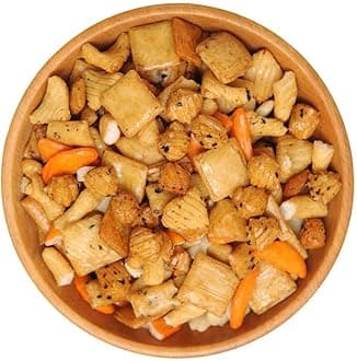 Oriental Rice Crackers – 1 Pound (16 oz) Oriental Rice Cracker Mix – Japanese Rice Crackers – Oriental Snack Mix – Party Rice Cracker
