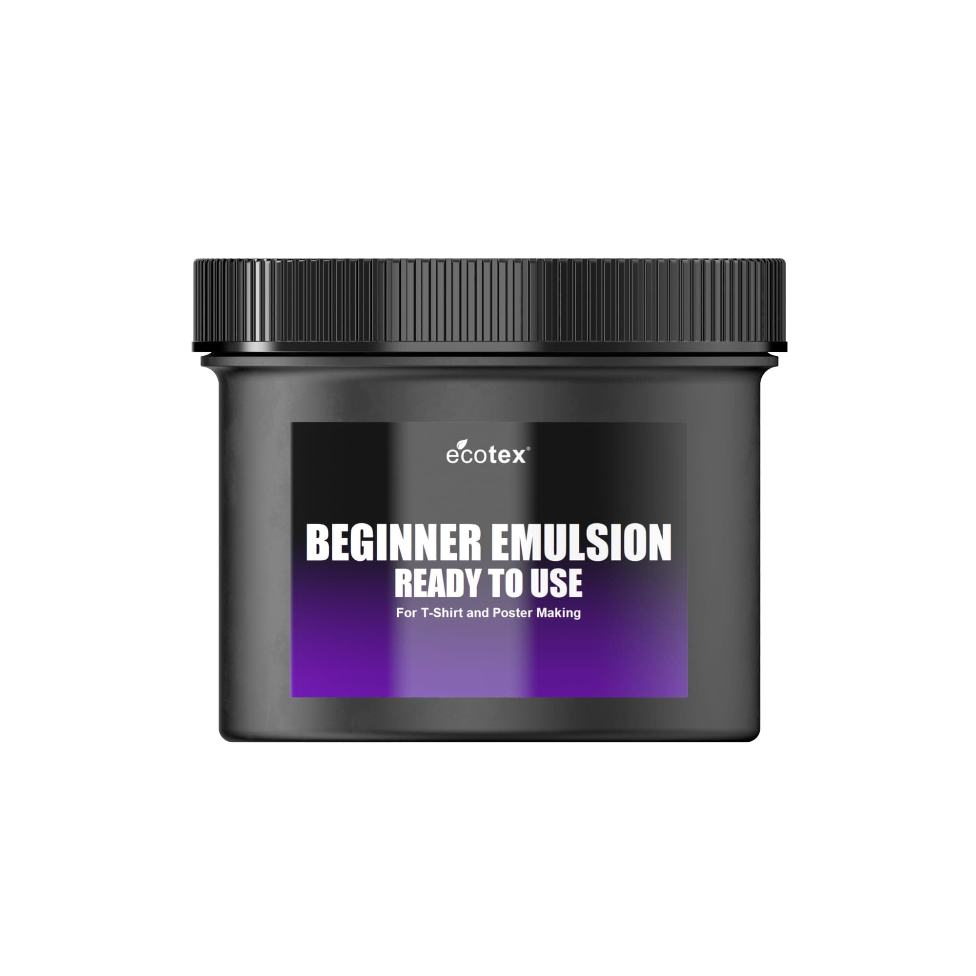 Ecotex® Beginner Screen Printing Emulsion (8 oz.) - Pre-Sensitized Ready to Use Photo Emulsion for Silk Screens and Fabric - for Plastisol Ink and Water Based Ink, Screen Printing Supplies