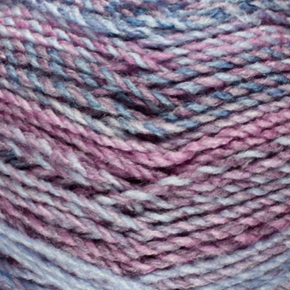 James C Brett Marble Chunky Yarn – 200g Ball of Supersoft Acrylic Knitting & Crochet Wool – Create Fast, Cosy Garments with a Beautiful Marbled Effect (Blueberry Ice)