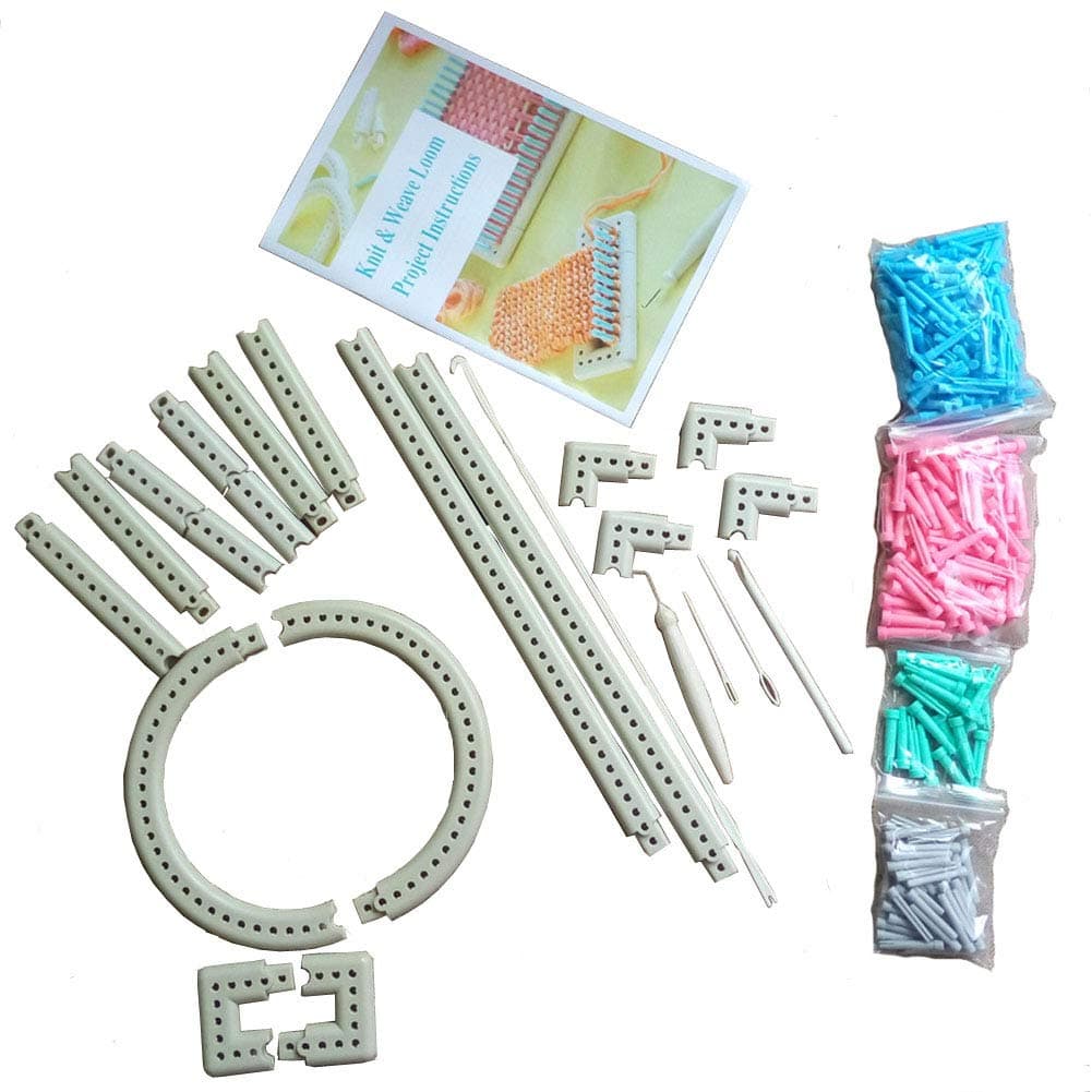 Wayion Multi-Function Craft Yarn 5000-100 Martha Stewart Crafts Knit and Weave Loom Kit DIY Tool