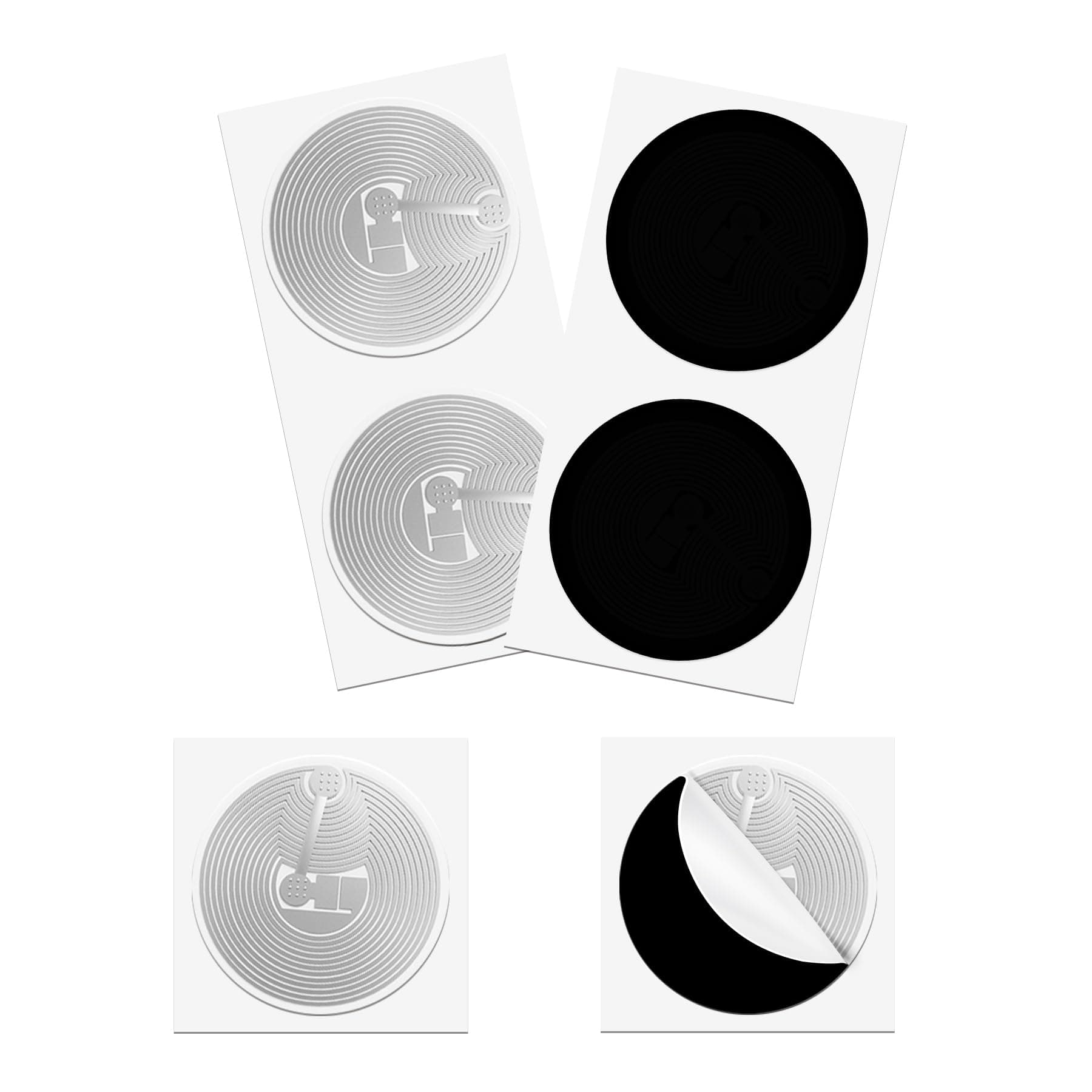 10 pcs NTAG215 NFC Black Stickers