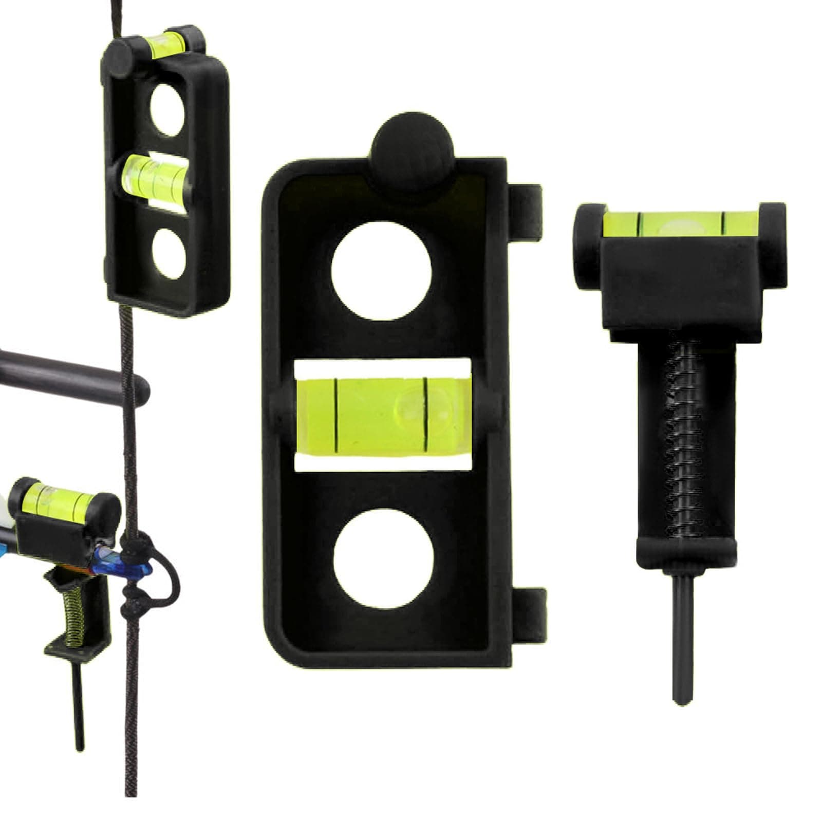 Archery Level, Plastic Arrow Level Compound Bows Tuning Mounting String Archery Level Combo Accessory, Outdoors Archery Hunting Kit