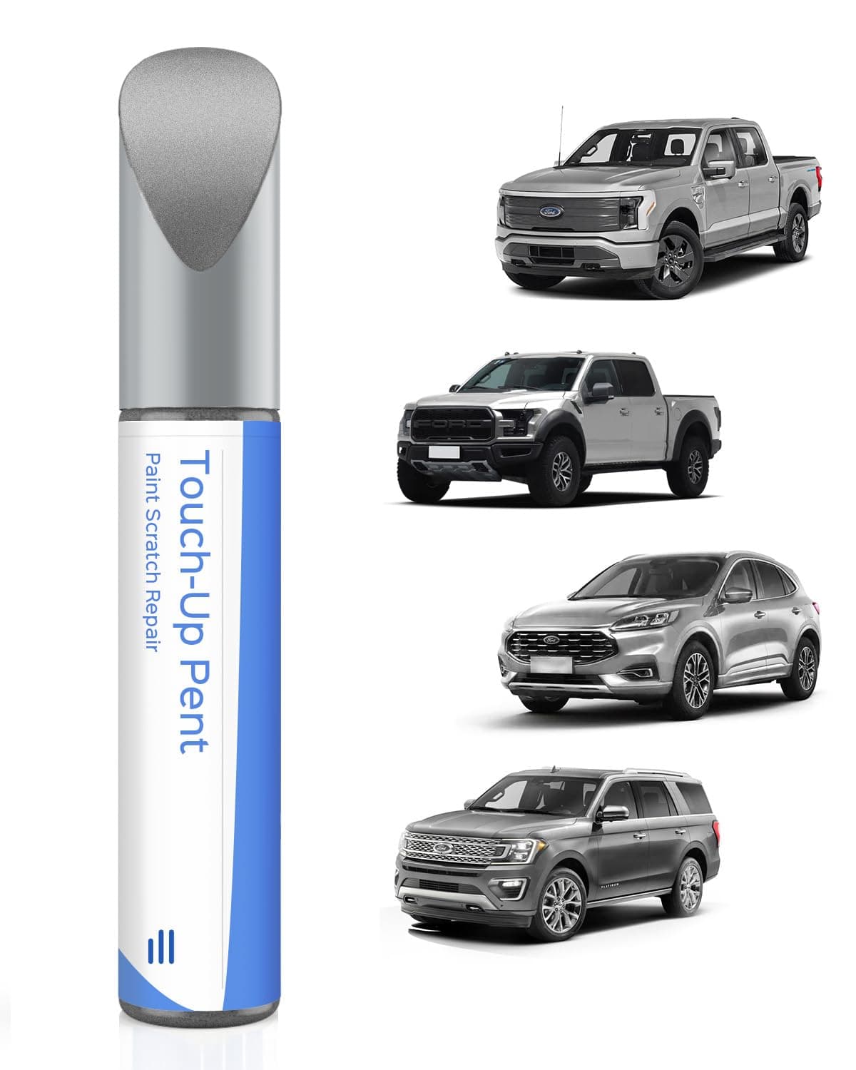 JS/M7432A Iconic Silver Metallic Touch-Up Paint Compatible with Ford Exact Match for Chips and Scratches
