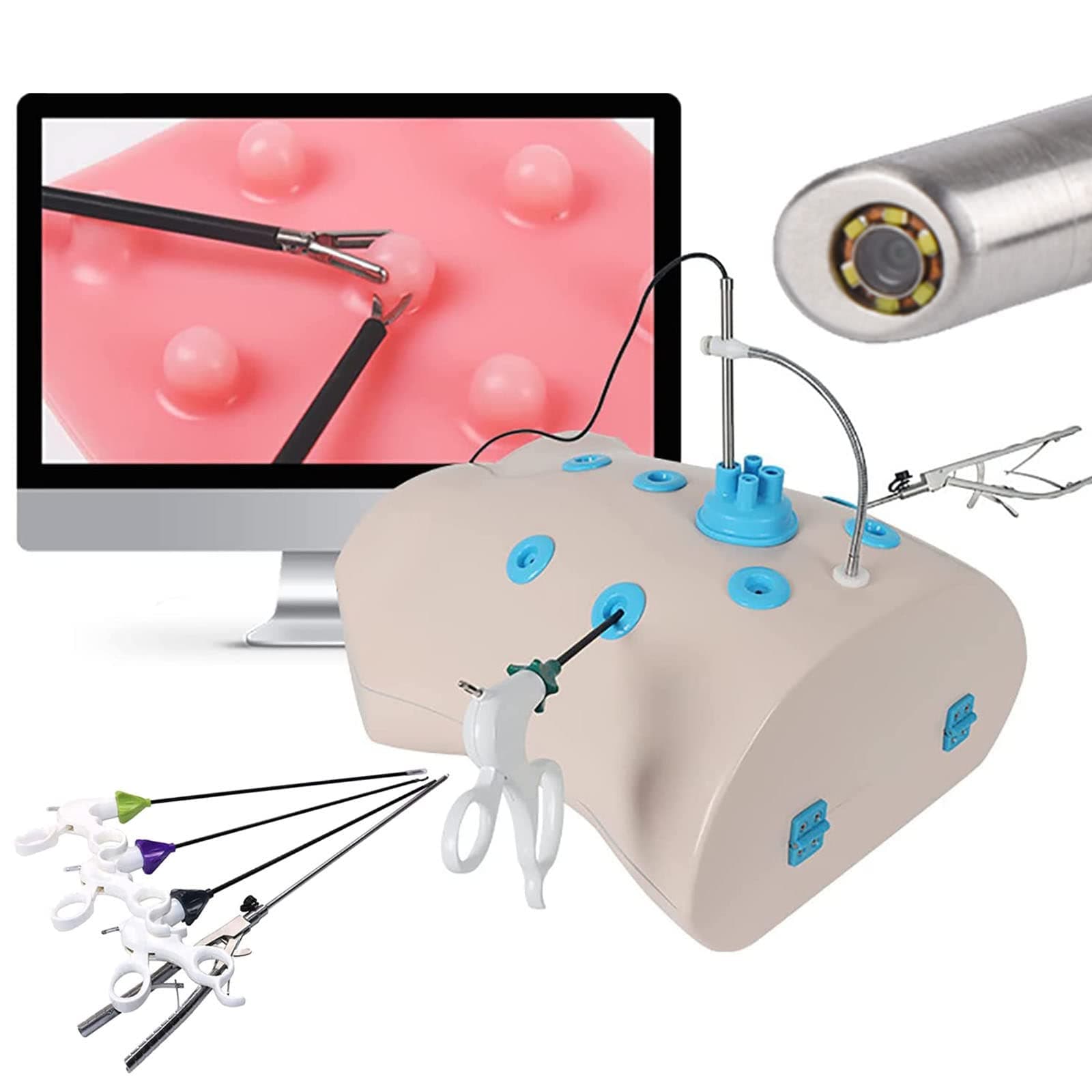 Enhanced Endo Training Kit With 10 Modules & 4 Instruments For Surgical Practice