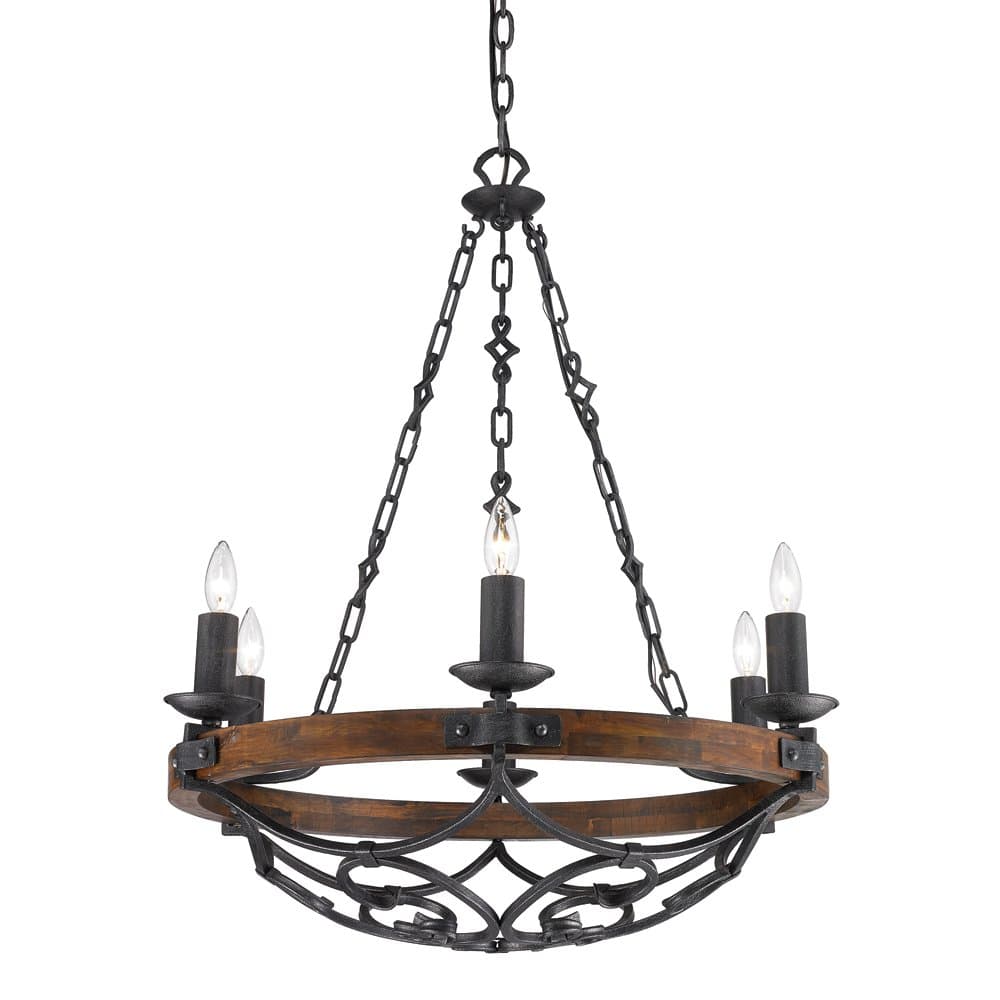 Golden Lighting Madera 6 Light Chandelier